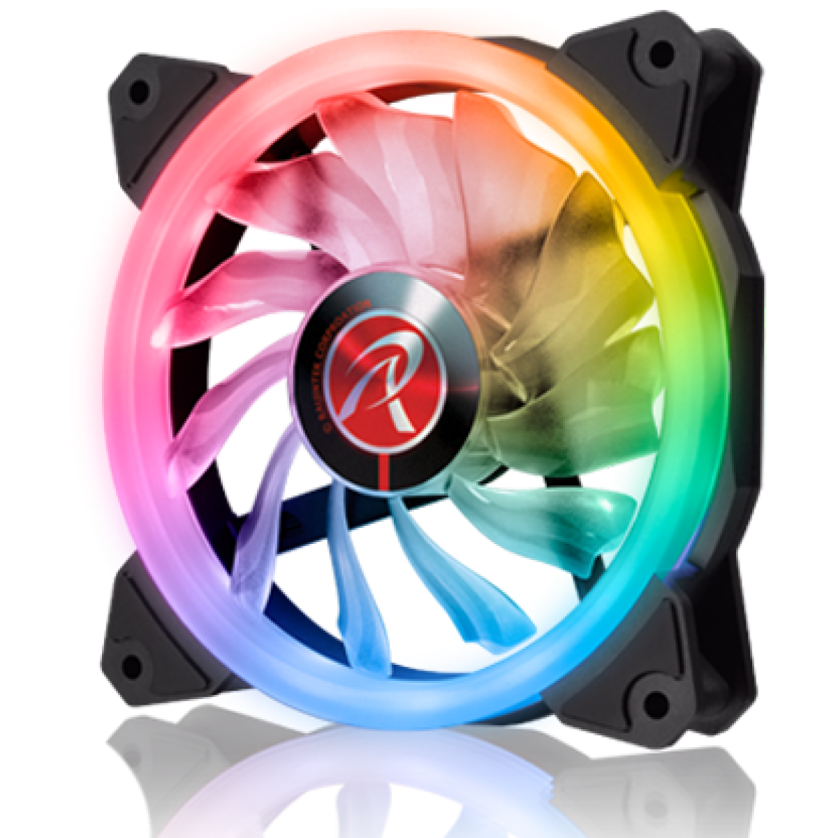 Cooler para Gabinete Raijintek Iris 12 RBW ADD, ARGB, 120mm, 0R40B00110