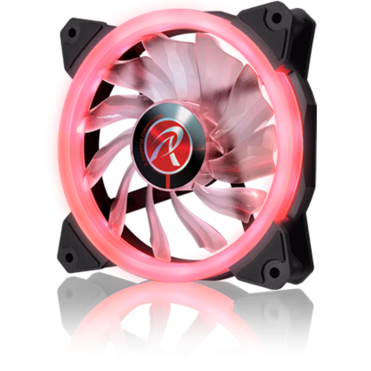 Cooler para Gabinete Raijintek Iris 12, Red, 120mm, 0R400040