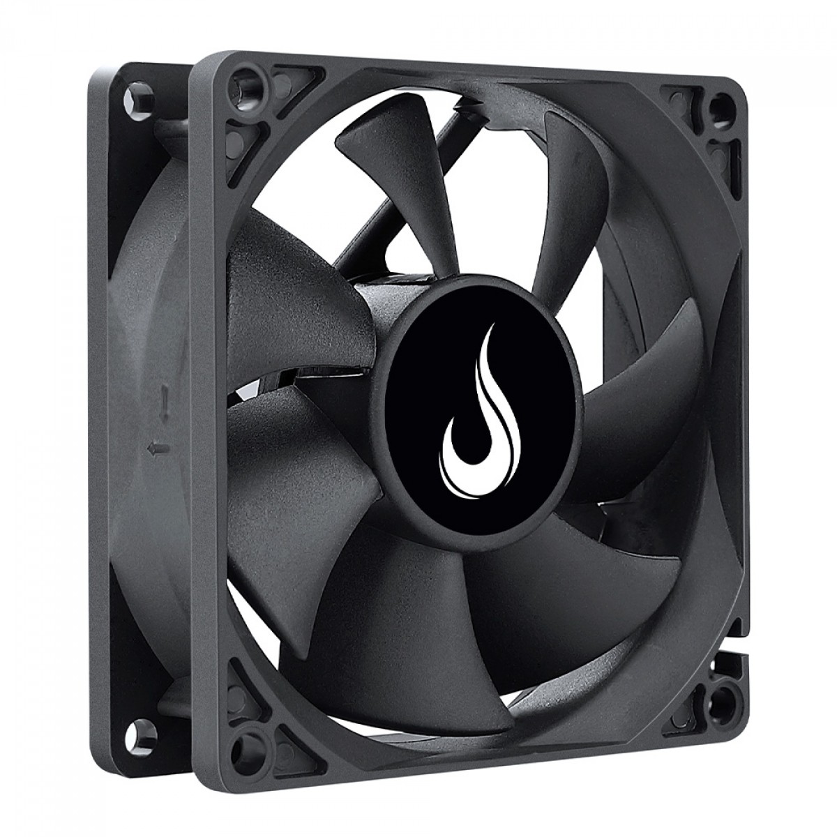 Cooler Para Gabinete Rise Mode, 80mm, Preto, RM-BK-02-FB