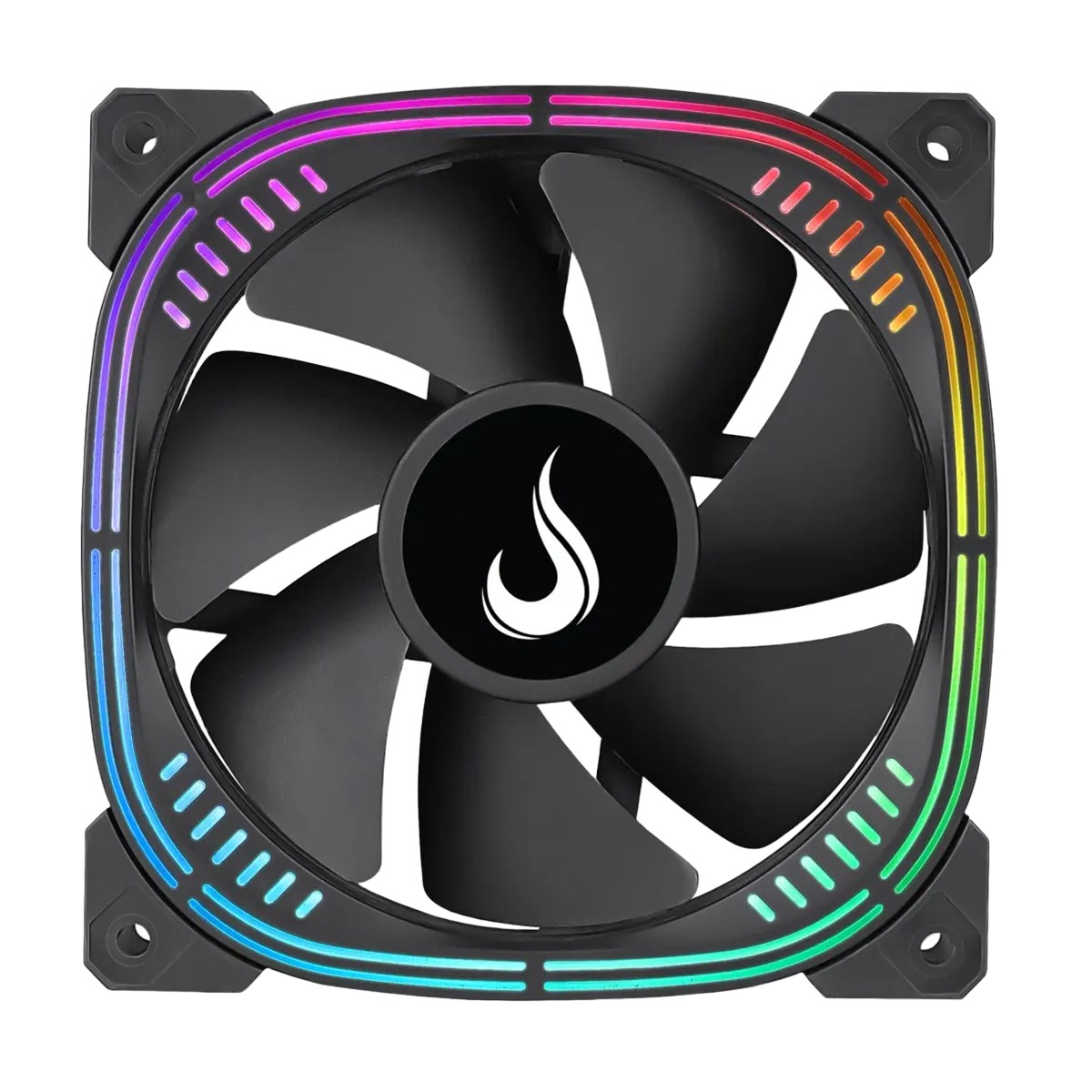 Cooler Para Gabinete Rise Mode Aura Pro, ARGB, 120mm, Preto, RM-AU-ARGB-B