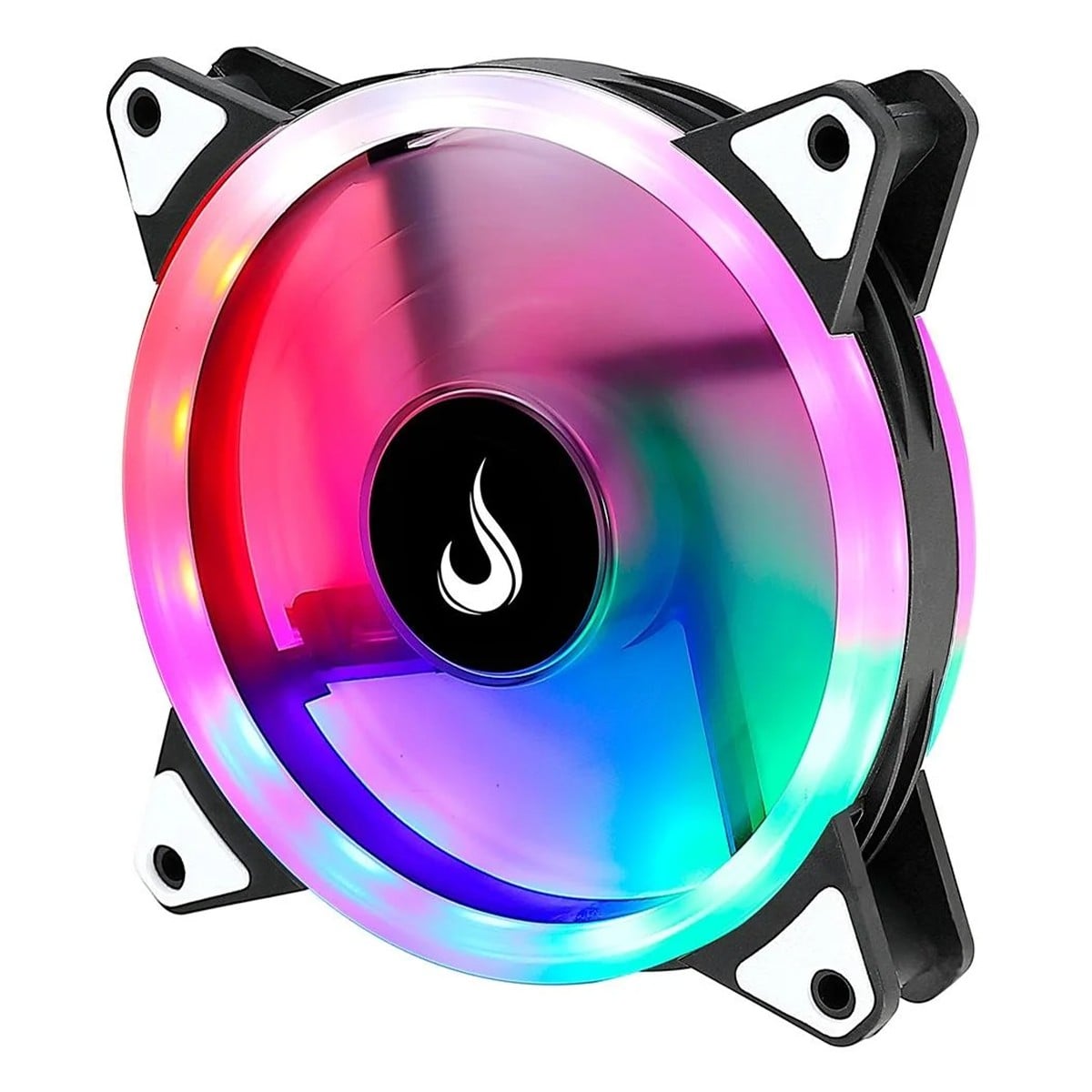 Cooler Para Gabinete Rise Mode Galaxy Rainbow, 120mm, Preto, RM-FRM-02-RGB