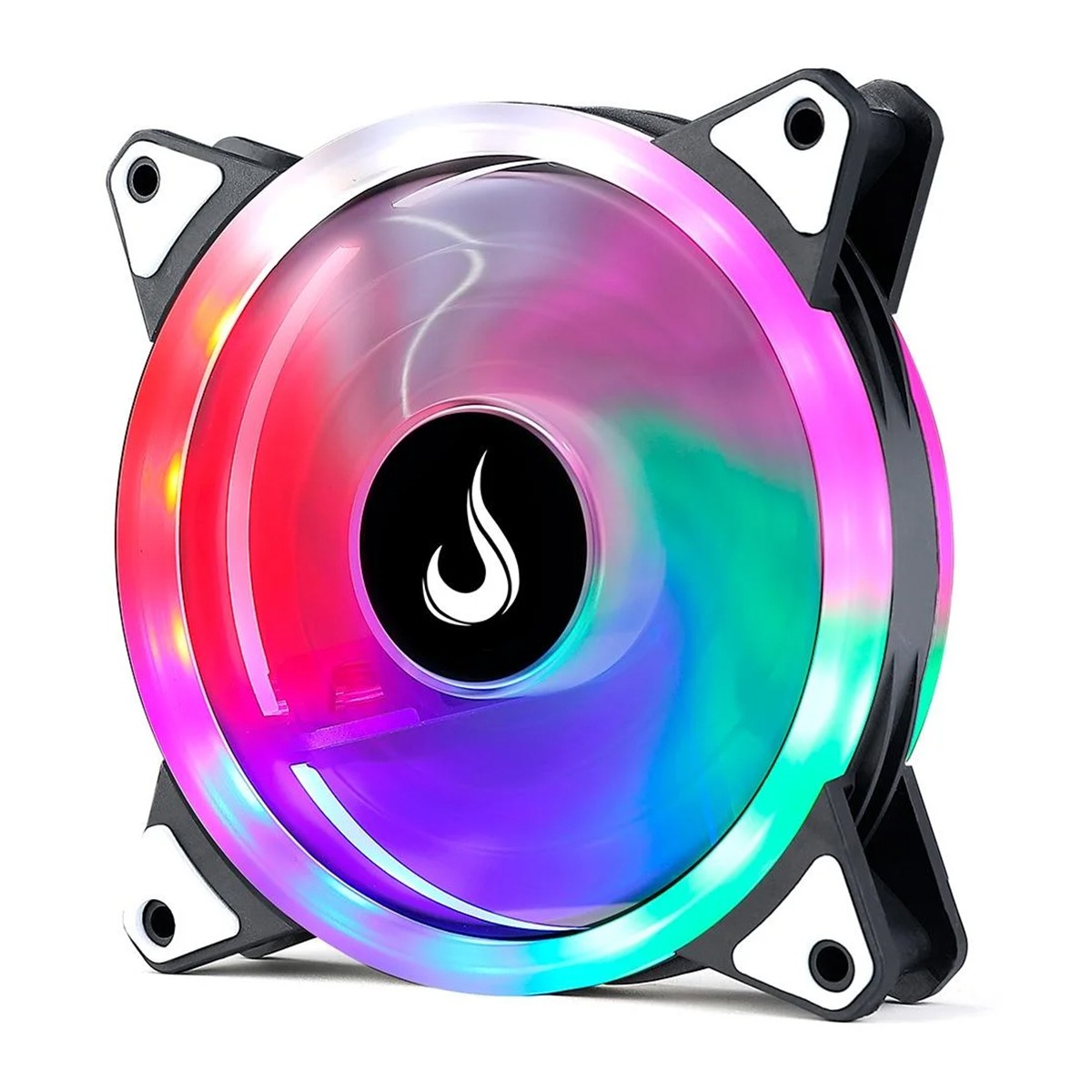Cooler Para Gabinete Rise Mode Galaxy Rainbow, 120mm, Preto, RM-FRM-02-RGB