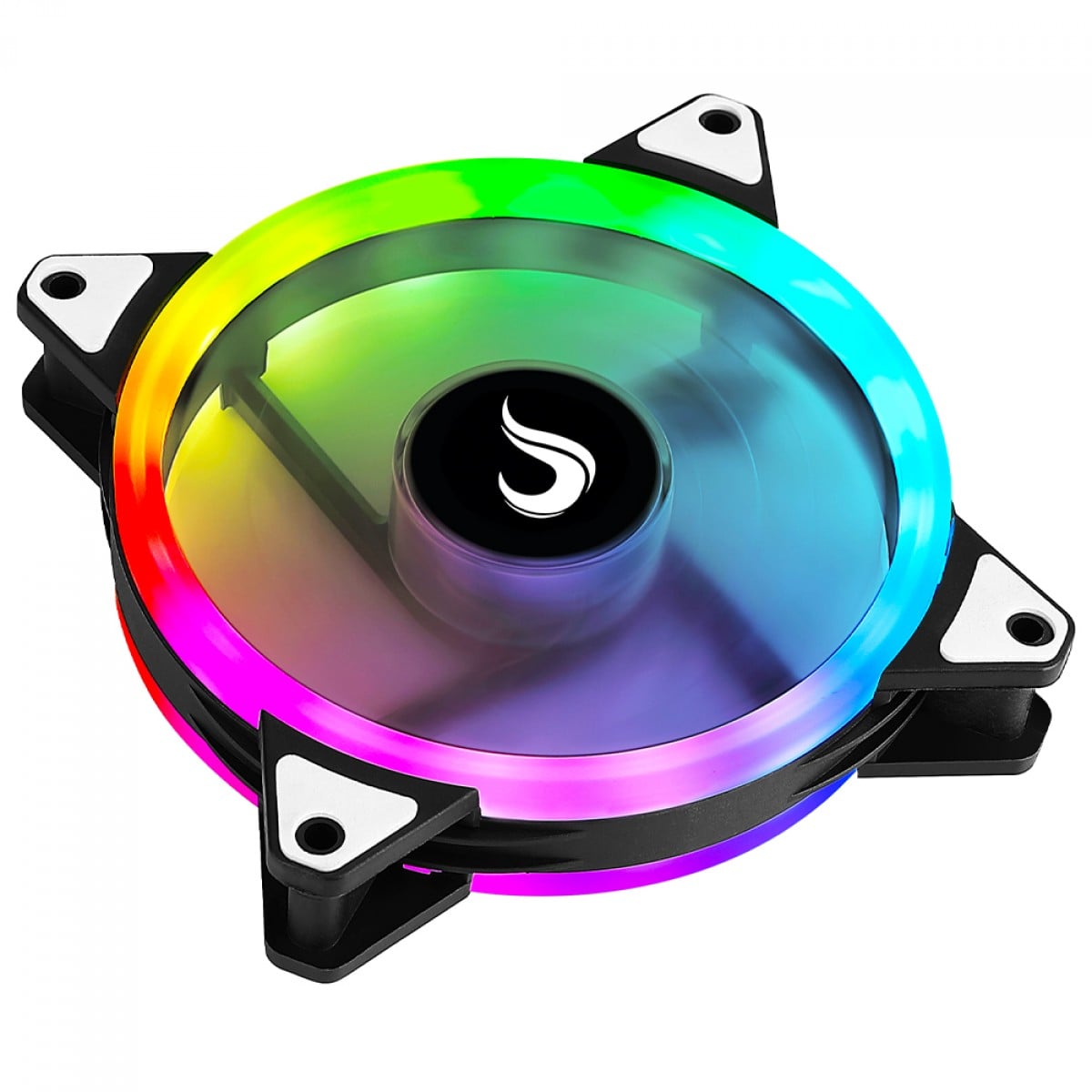 Cooler Para Gabinete Rise Mode Galaxy, RGB, 120mm, Preto, RM-MB-01-5V