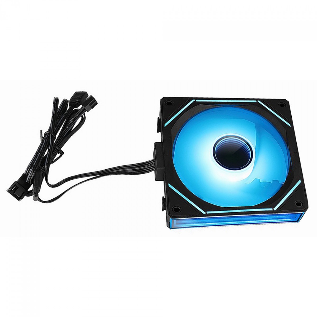 Cooler Para Gabinete Rise Mode Magneto Pro Reverse, ARGB, 120mm, PWM, Preto, RM-MAPROI-ARGB-B-RV