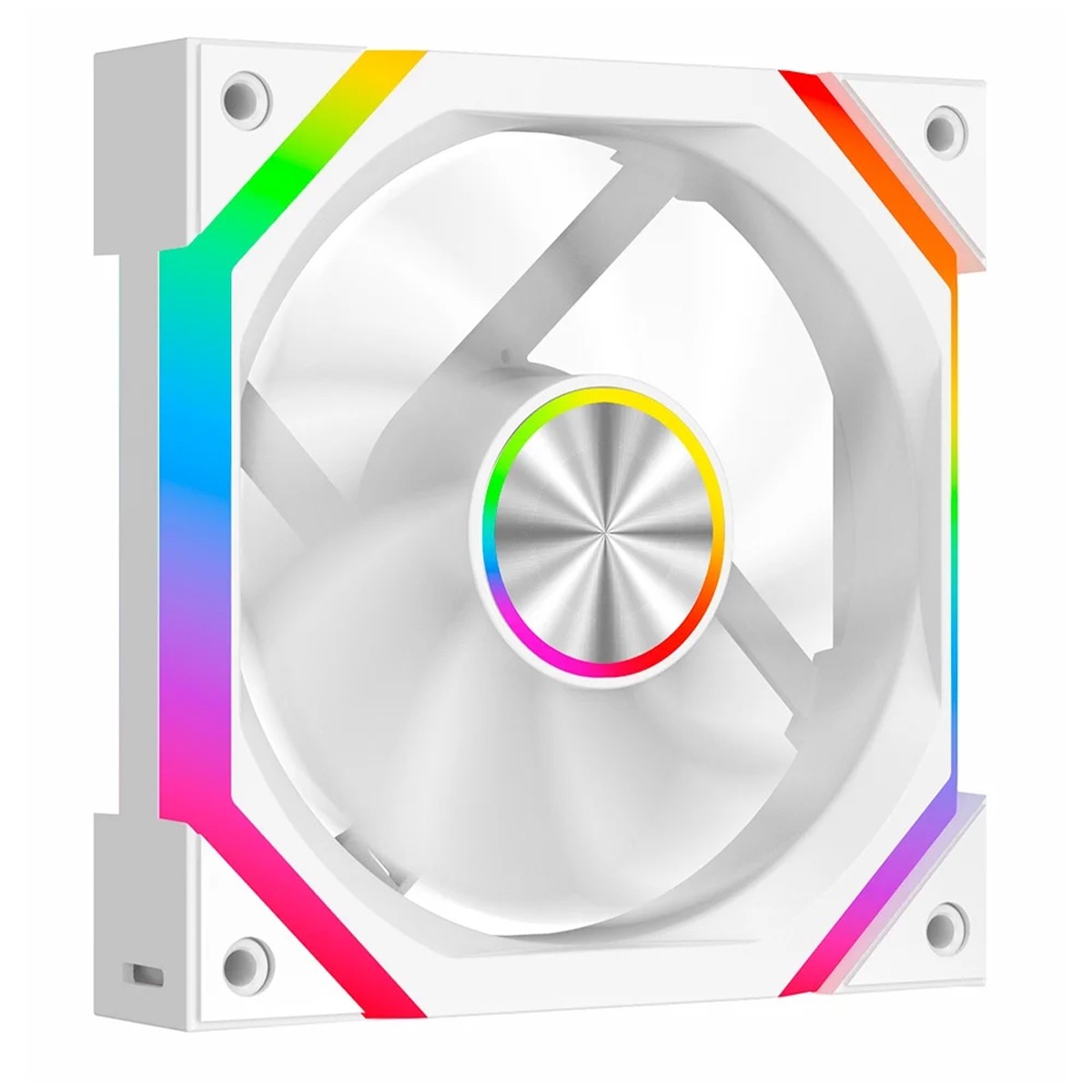 Cooler Para Gabinete Rise Mode Magneto X, ARGB, 120mm, Branco, RM-MAX-ARGB-W