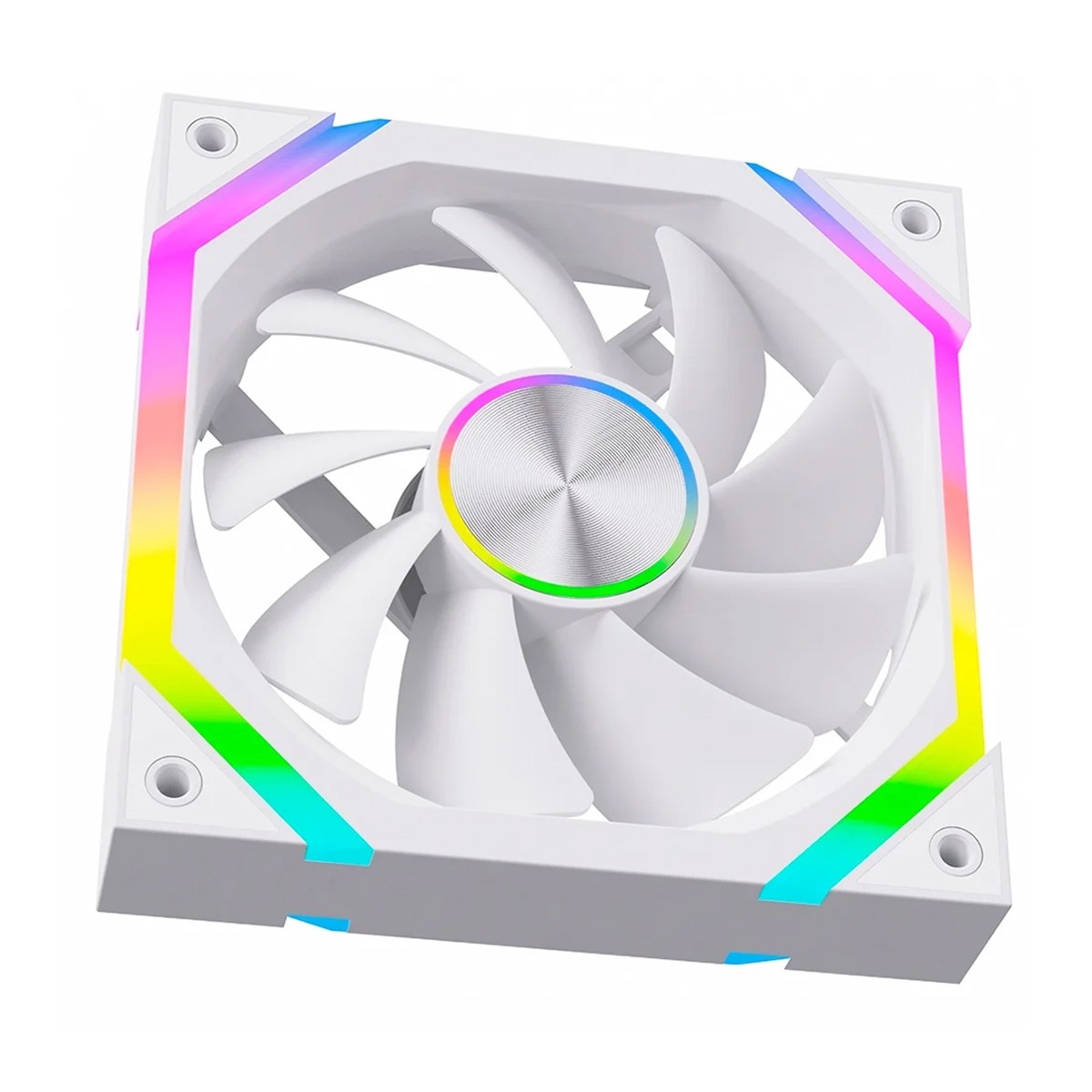 Cooler Para Gabinete Rise Mode Magneto X, ARGB, 120mm, Branco, RM-MAX-ARGB-W