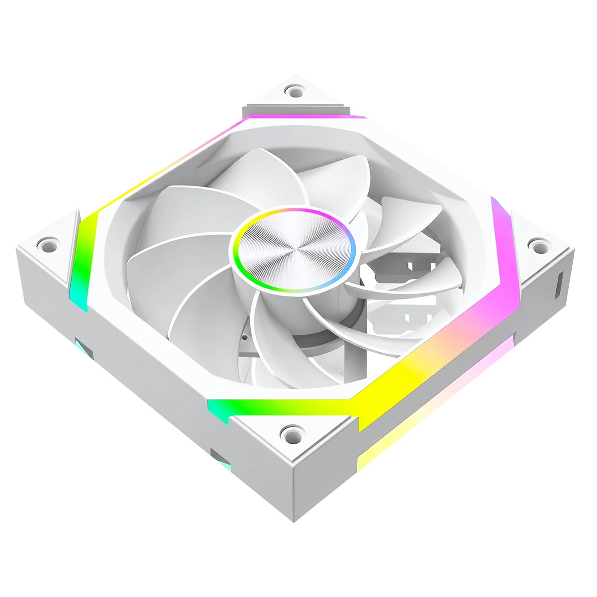 Cooler Para Gabinete Rise Mode Magneto X Reverse, ARGB, 120mm, Branco, RM-MAX-ARGB-W-RV
