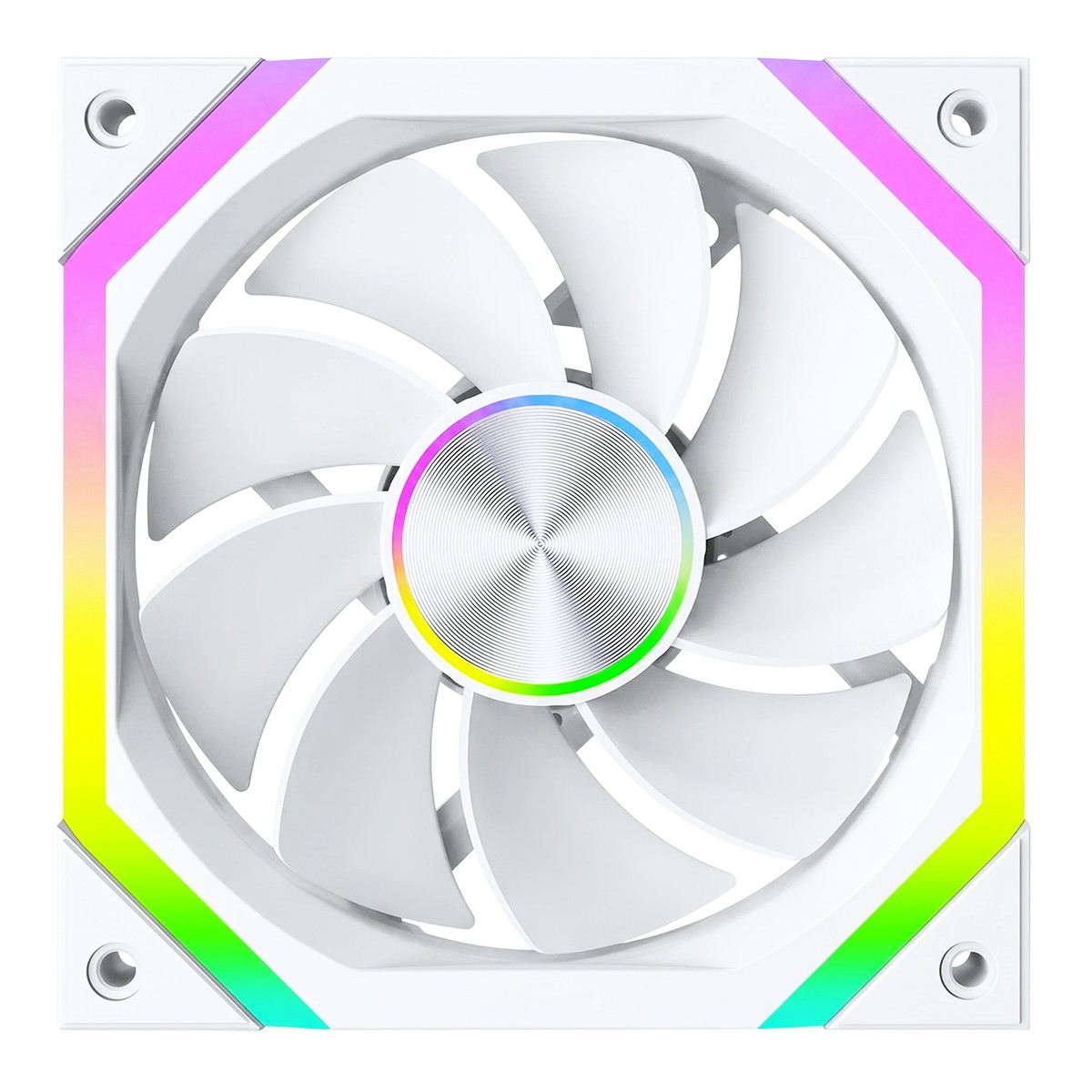 Cooler Para Gabinete Rise Mode Magneto X Reverse, ARGB, 120mm, Branco, RM-MAX-ARGB-W-RV