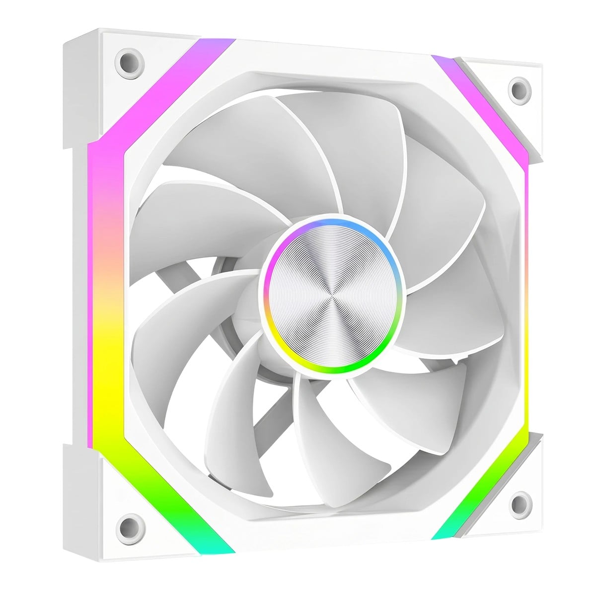 Cooler Para Gabinete Rise Mode Magneto X Reverse, ARGB, 120mm, Branco, RM-MAX-ARGB-W-RV