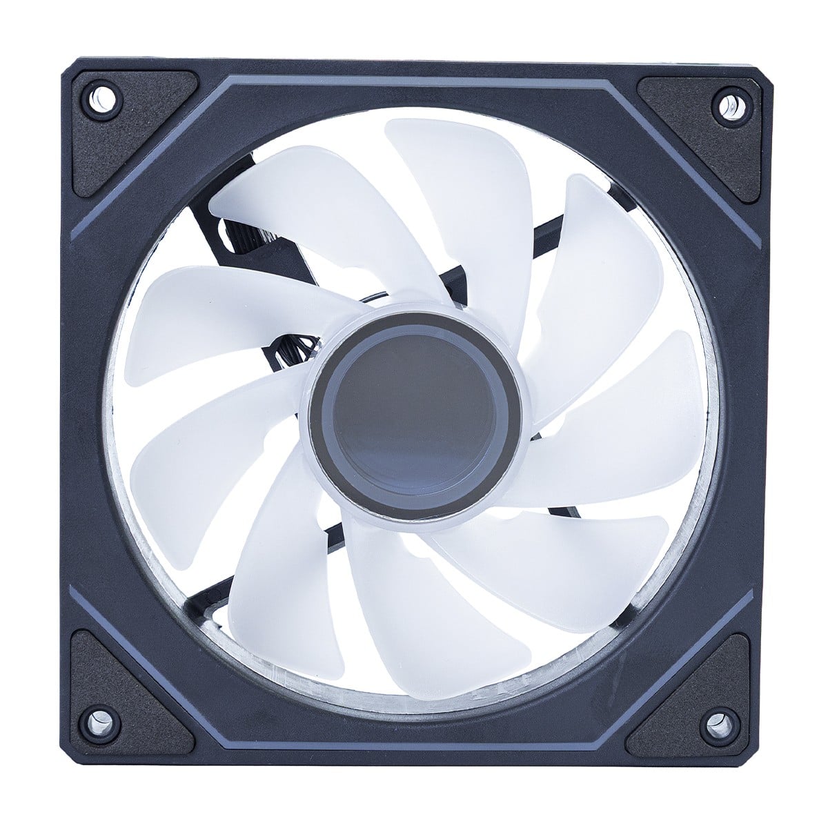 Cooler Para Gabinete Round5 Aurora Reverse, 120mm, PWM, ARGB, Preto, R5-AURORA-RV-B-2191