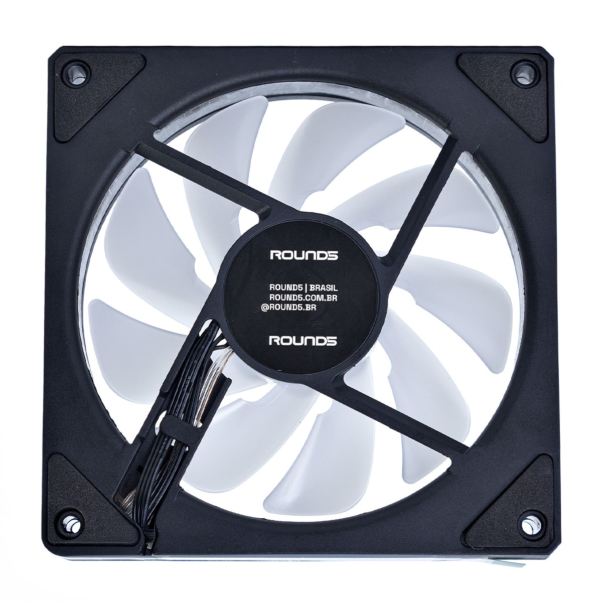 Cooler Para Gabinete Round5 Aurora Reverse, 120mm, PWM, ARGB, Preto, R5-AURORA-RV-B-2191