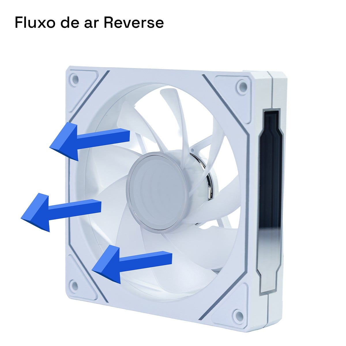 Cooler Para Gabinete Round5 Aurora Reverse White, 120mm, PWM, ARGB, Branco, R5-AURORA-RV-W-2194