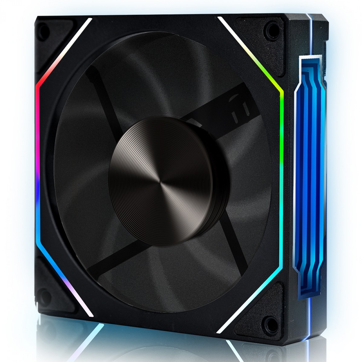 Cooler Para Gabinete Round5 Nordwind Black, ARGB, 120mm, PWM, Preto, R5-NORDWIND-FW-B-2196