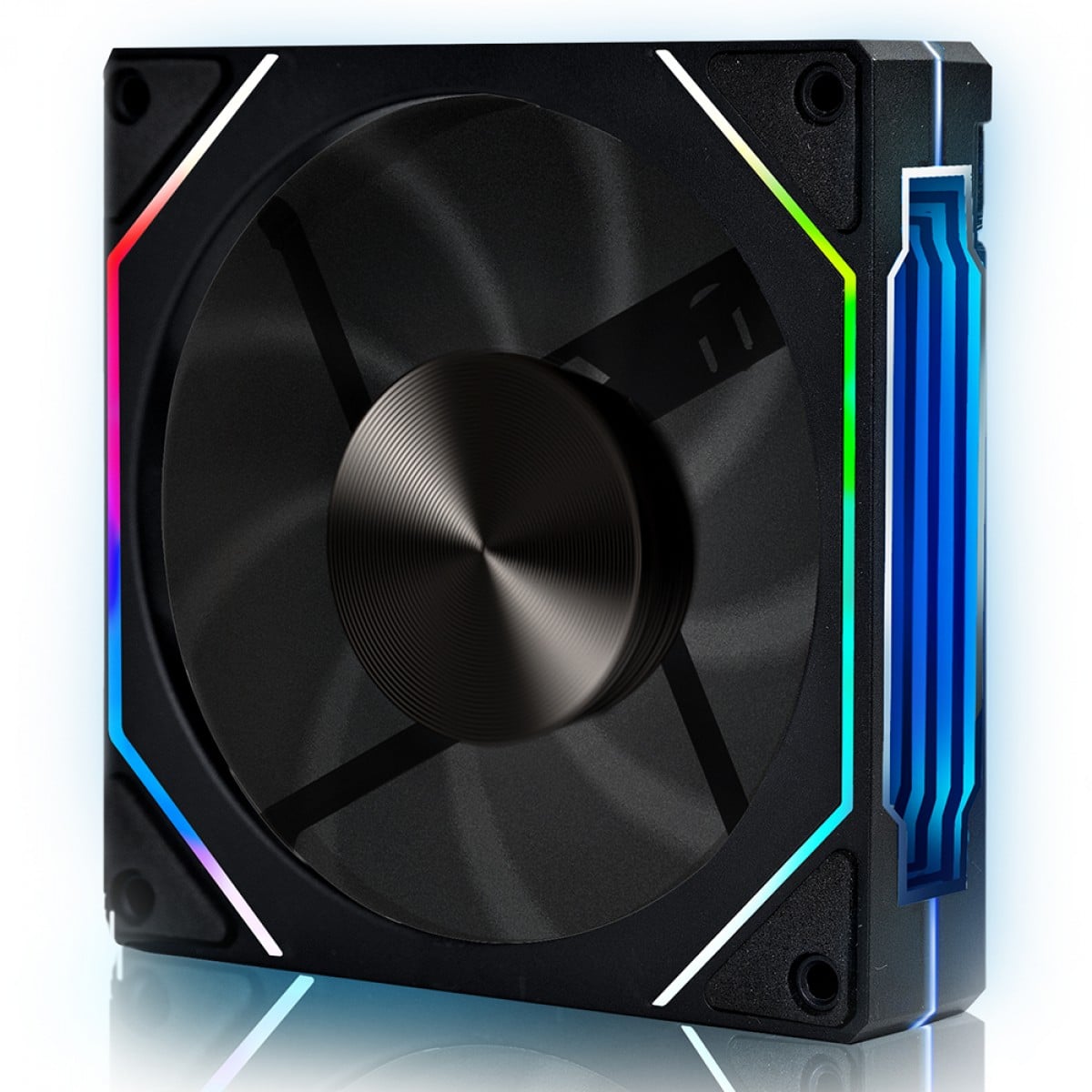 Cooler Para Gabinete Round5 Nordwind Reverse Black, ARGB, 120mm, PWM, Preto, R5-NORDWIND-RV-B-2195