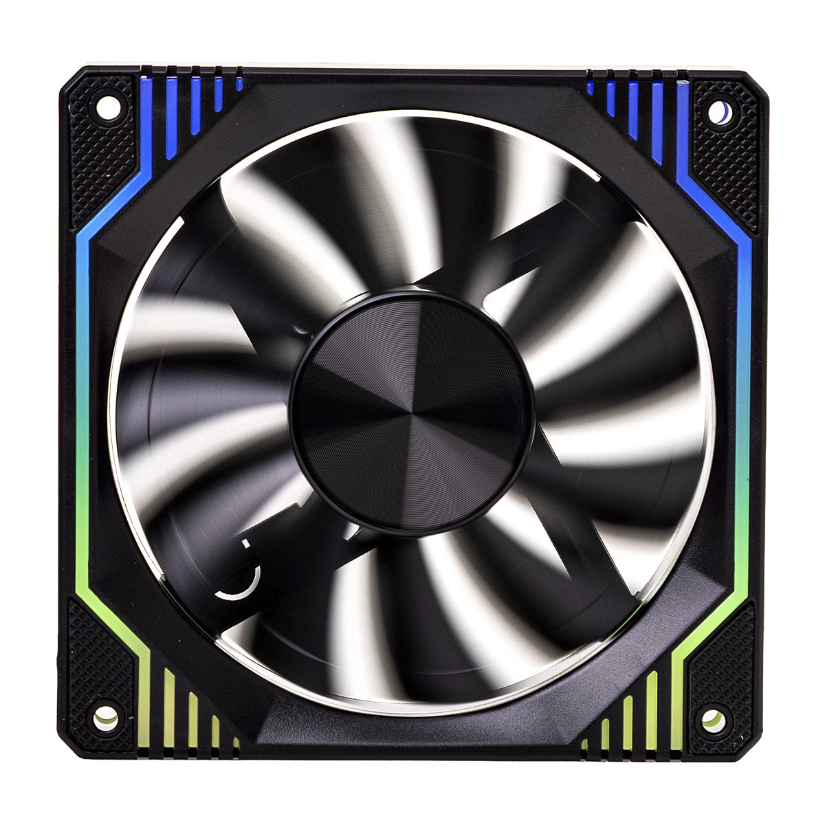 Cooler Para Gabinete Round5 Windforce Reverse Black, 120mm, PWM, ARGB, Preto, R5-WINDFORCE-RV-B-2291