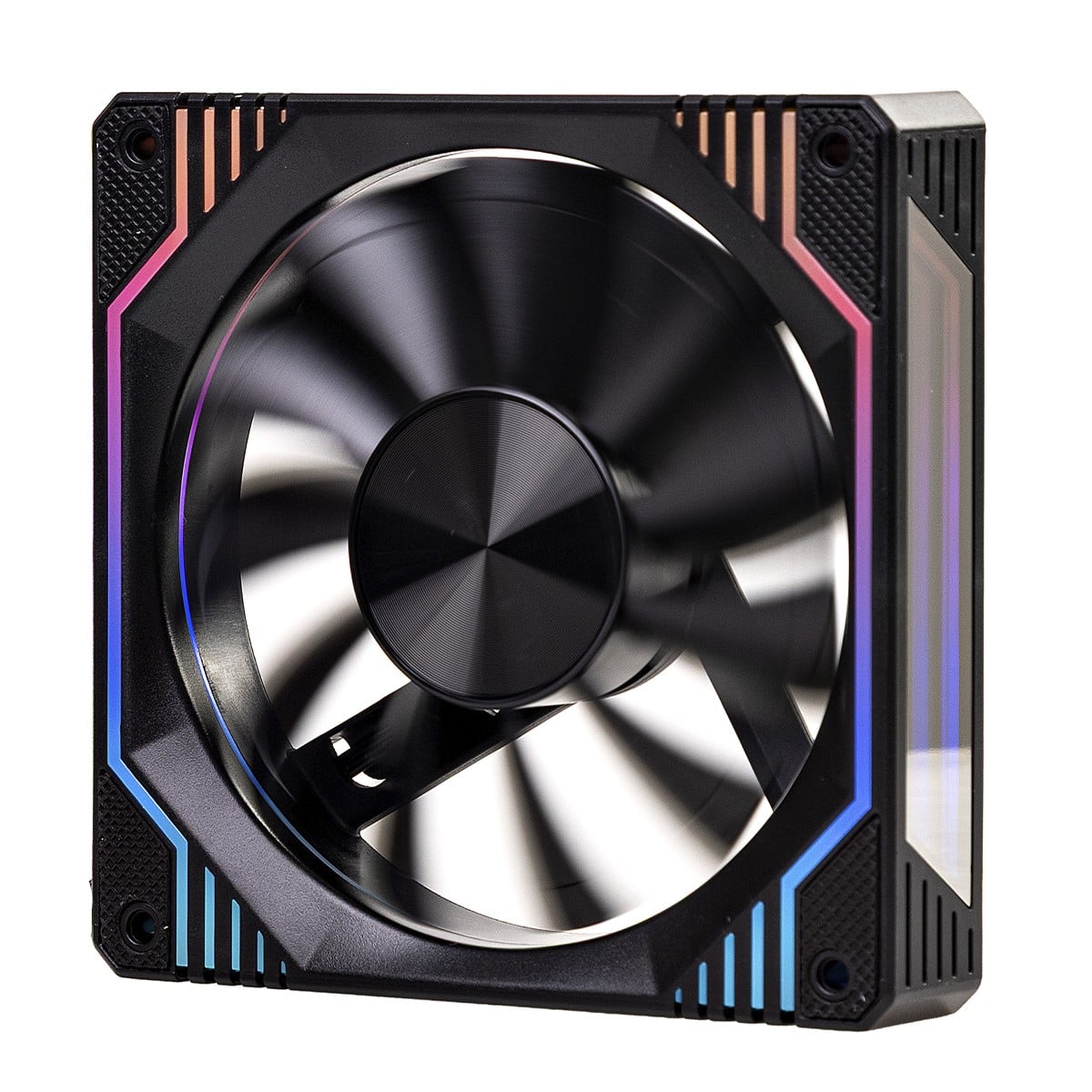 Cooler Para Gabinete Round5 Windforce Reverse Black, 120mm, PWM, ARGB, Preto, R5-WINDFORCE-RV-B-2291