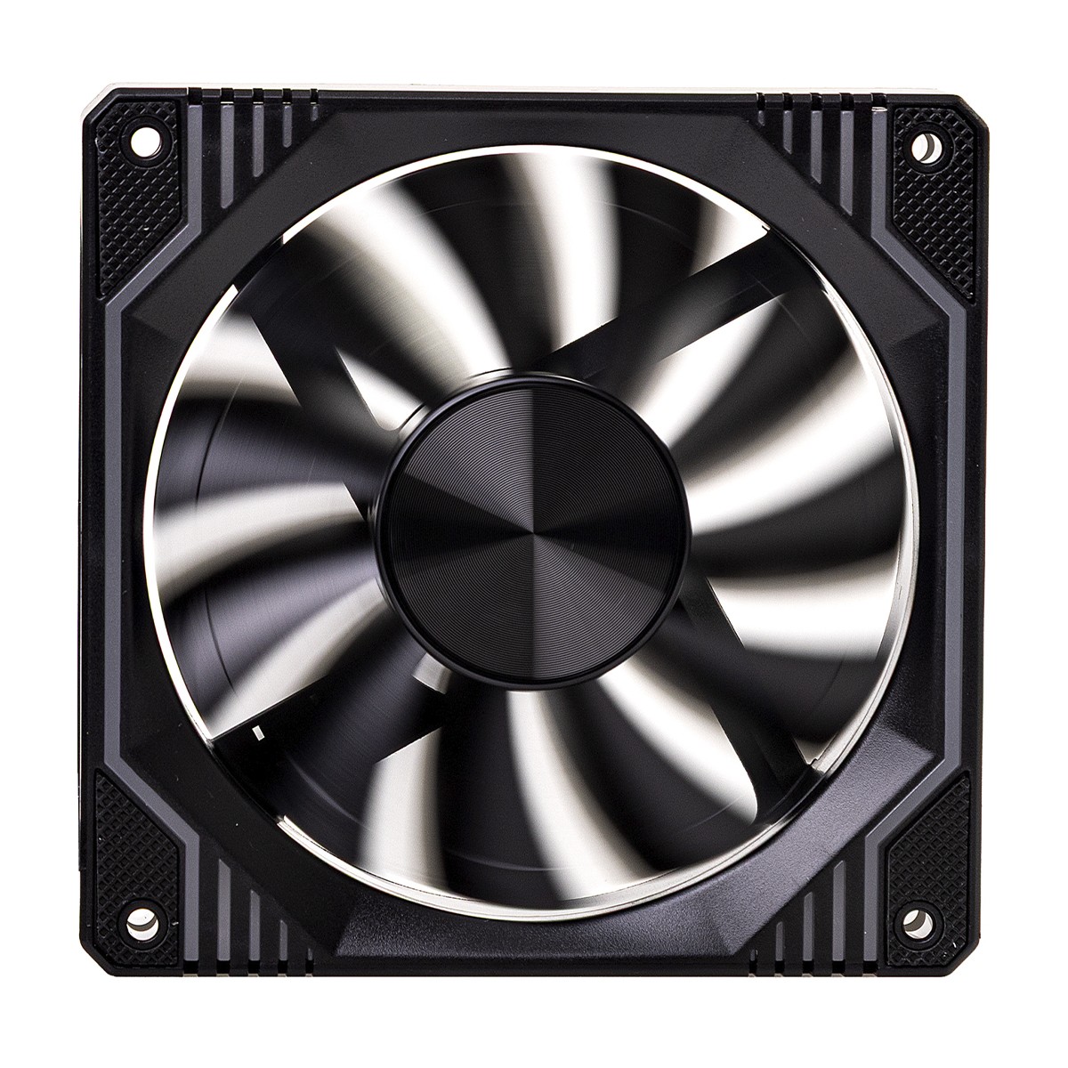 Cooler Para Gabinete Round5 Windforce Reverse Black, 120mm, PWM, ARGB, Preto, R5-WINDFORCE-RV-B-2291