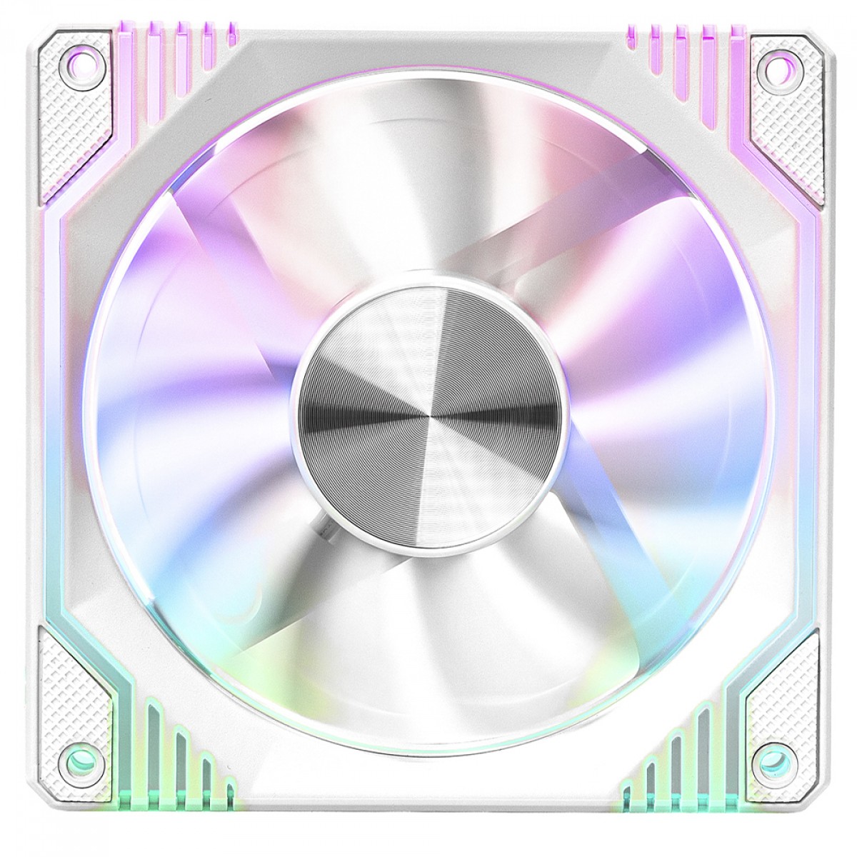 Cooler Para Gabinete Round5 Windforce White, ARGB, 120mm, PWM, Branco, R5-WINDFORCE-FW-W-2237