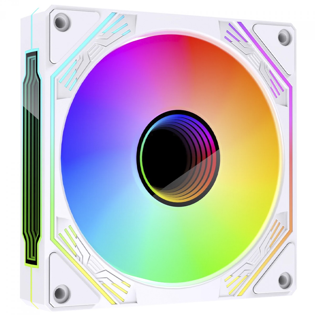 Cooler Para Gabinete Ryvel Aspen White, ARGB, 120mm, Branco, RY-FN-AP-WT-5V