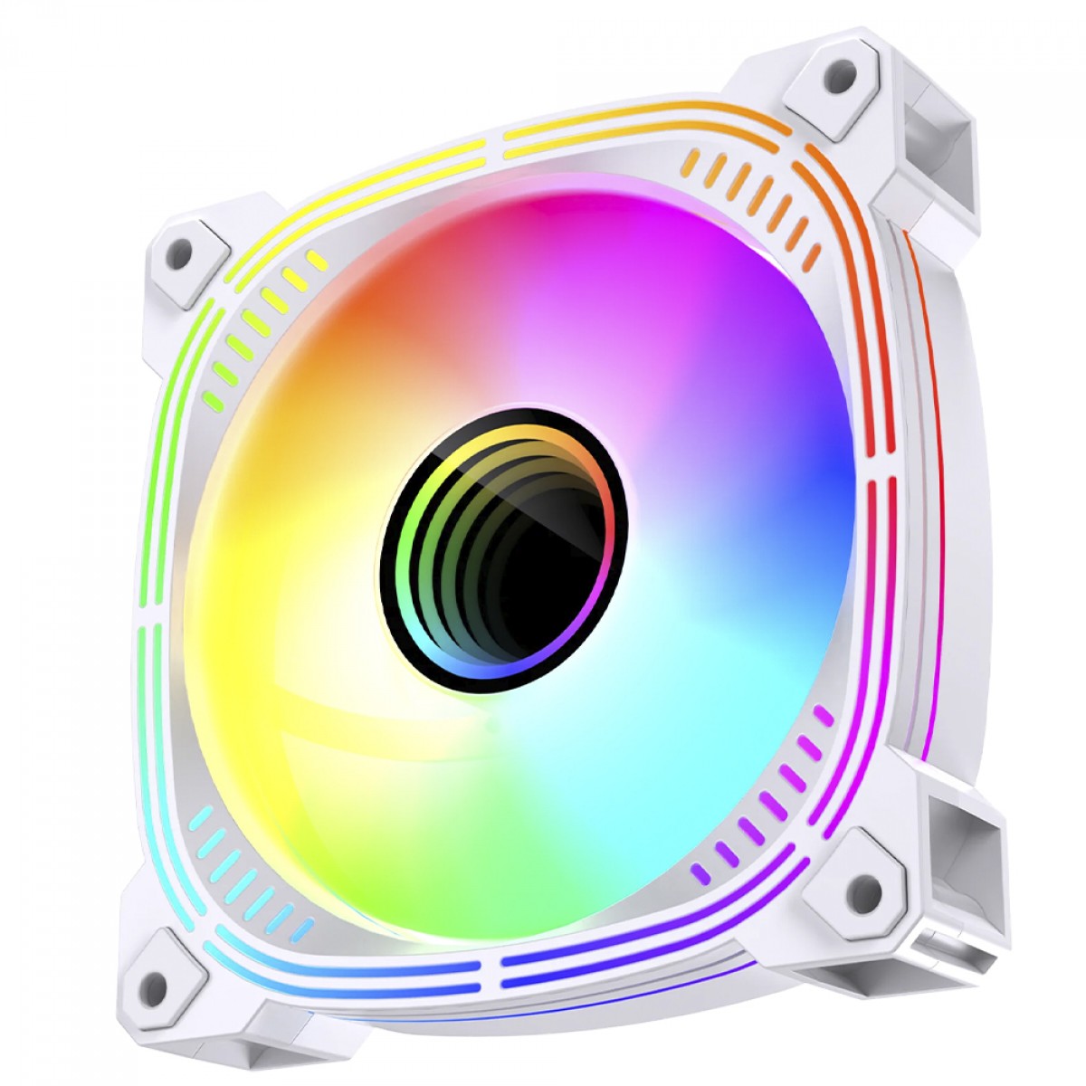 Cooler Para Gabinete Ryvel Blanc White, ARGB, 120mm, Branco, RY-FN-BL-WT-5V