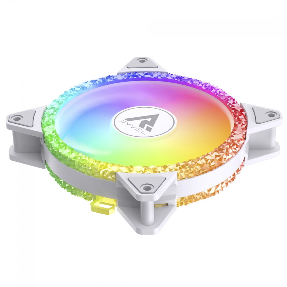 Cooler Para Gabinete Ryvel Frost White, ARGB, 120mm, Branco, RY-FN-FT-WT-5V