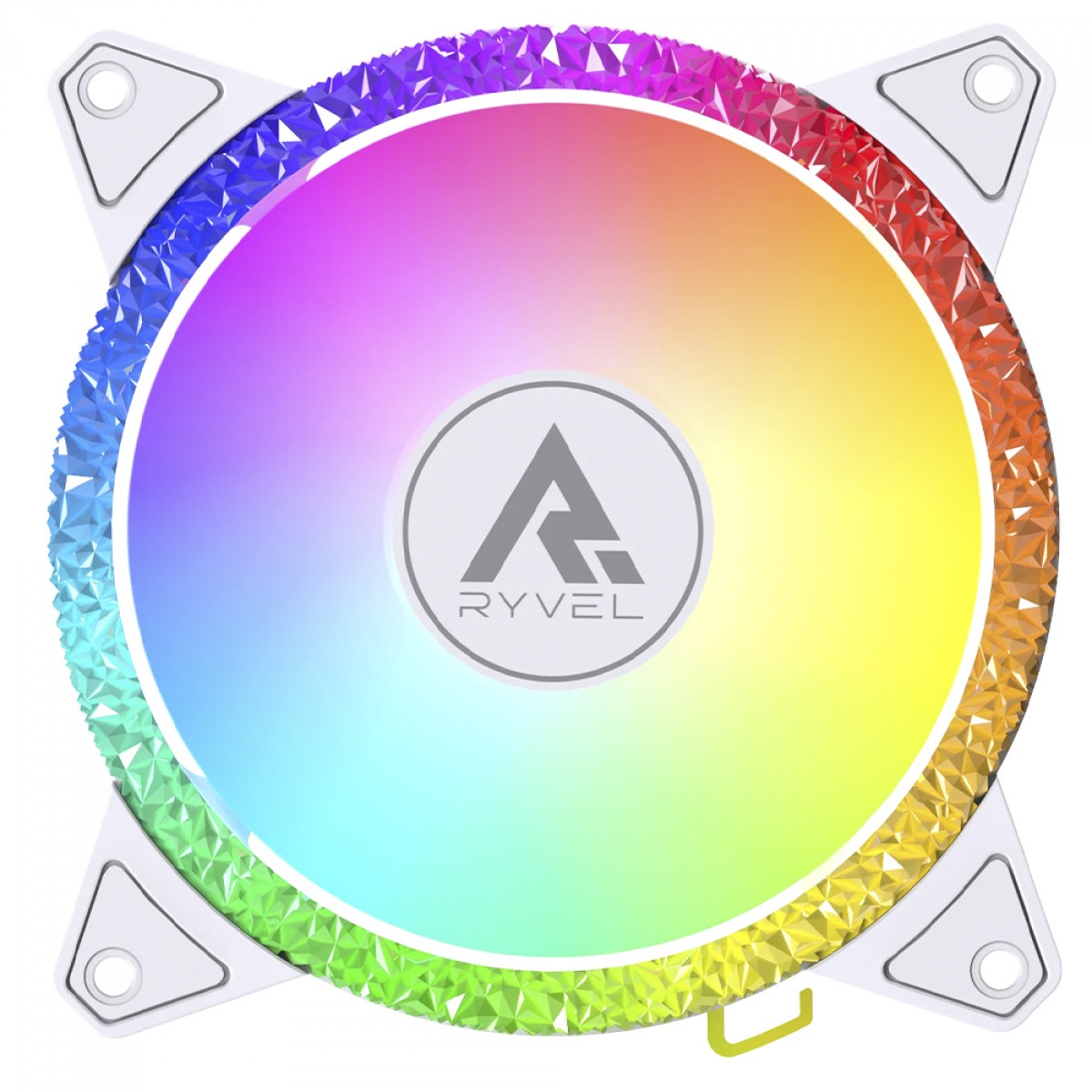 Cooler Para Gabinete Ryvel Frost White, ARGB, 120mm, Branco, RY-FN-FT-WT-5V