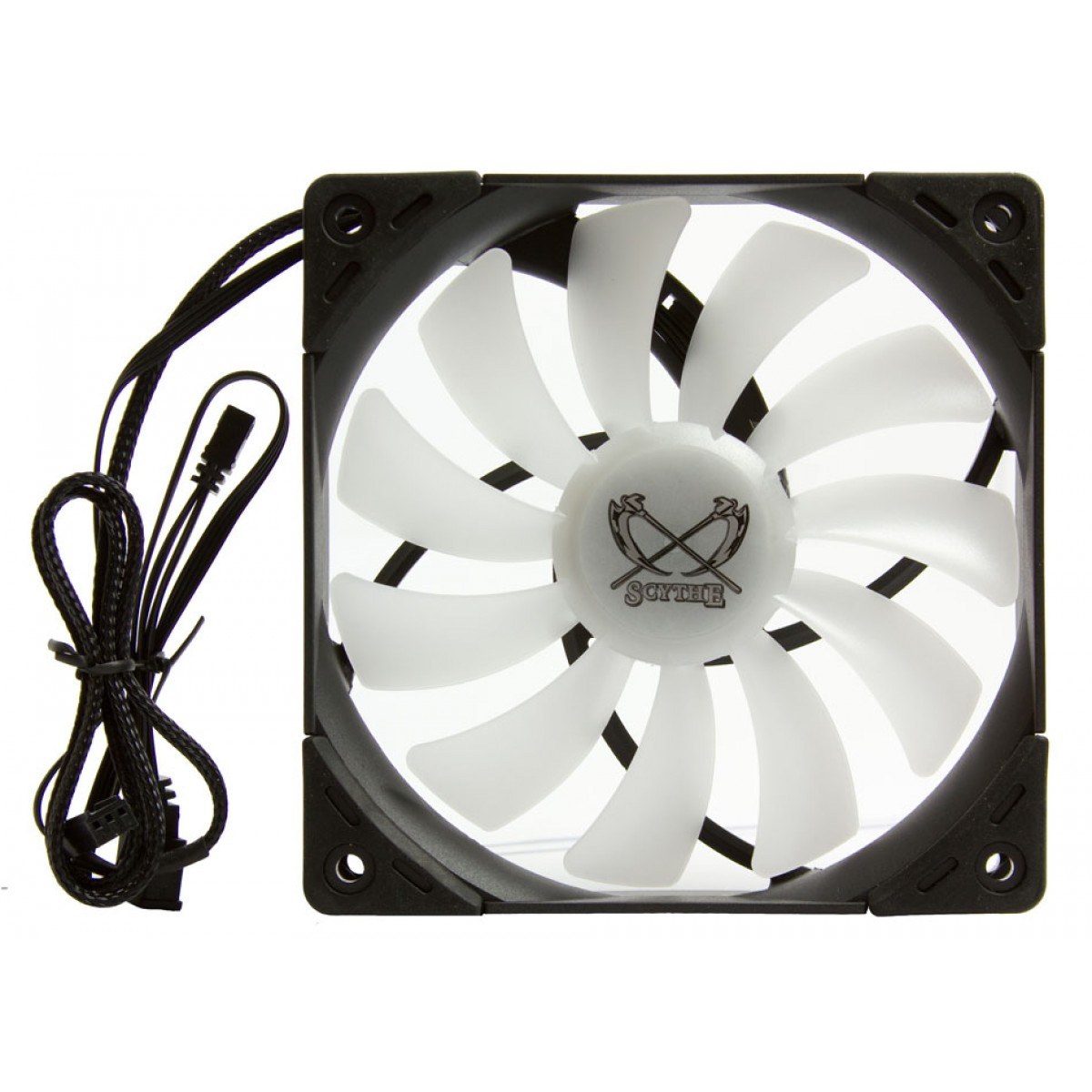 Cooler para Gabinete Scythe Kaze Flex 120 RGB PWM, 120mm 1.800 RPM, SU1225FD12HR-RNP