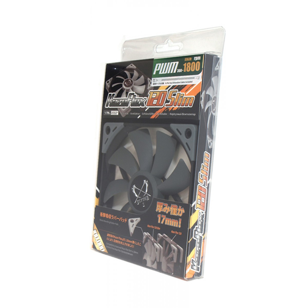 Cooler para Gabinete Scythe Kaze Flex 120mm Slim, KF1215FD18-P