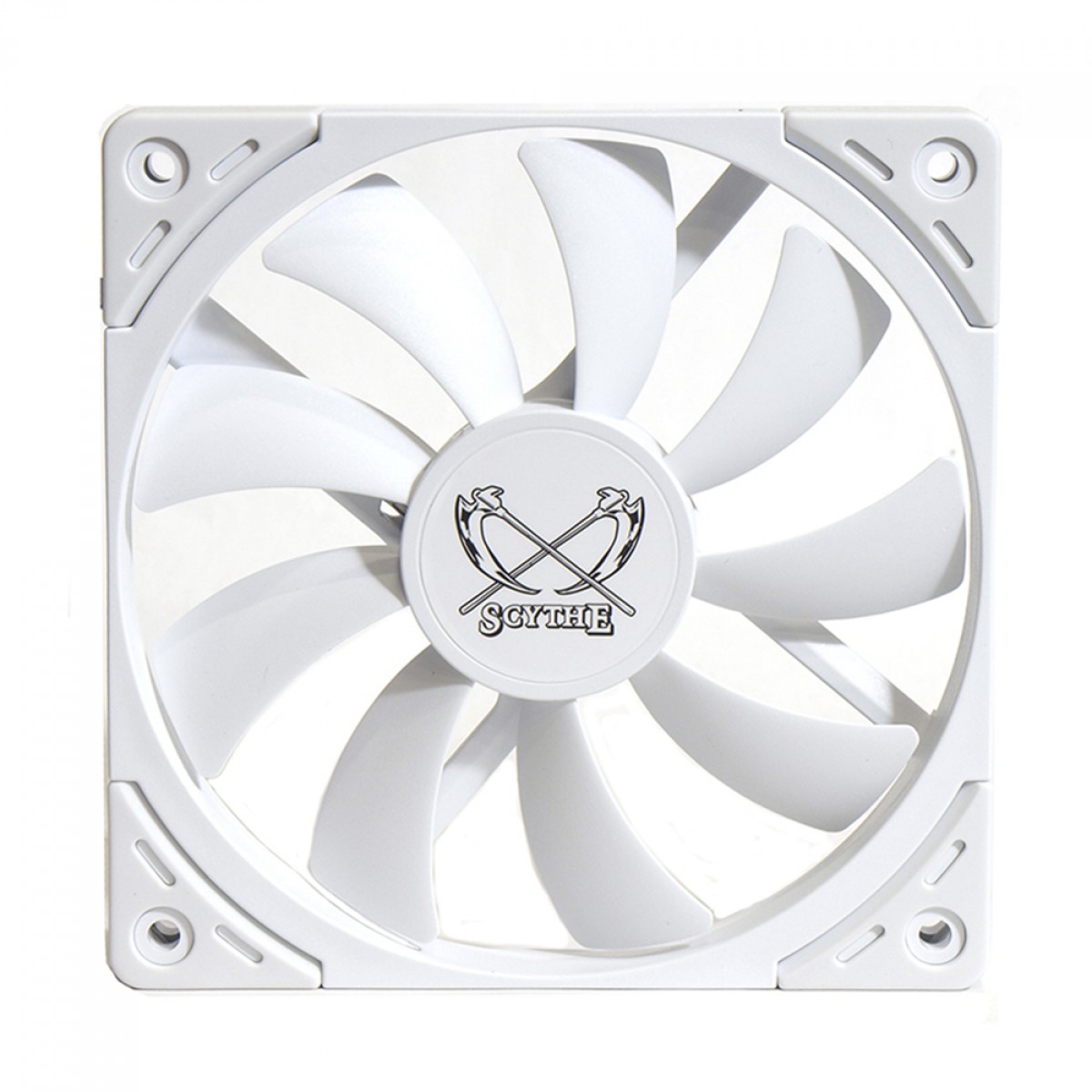 Cooler Para Gabinete Scythe Kaze Flex II 120 Slim, 120mm, White, KFS1215FD18W-P