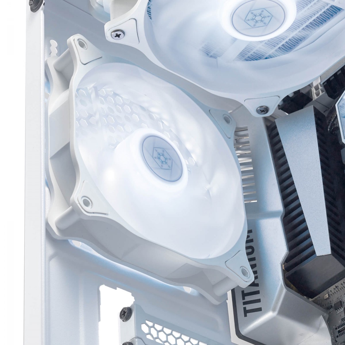 Cooler para Gabinete SilverStone Air Blazer 120RW, ARGB, White, 120mm, SST-AB120RW-ARGB