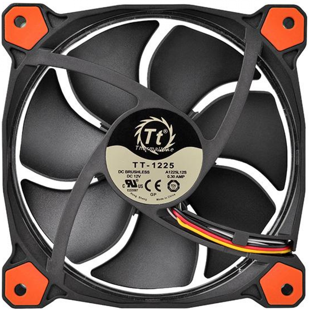 Cooler Para Gabinete Thermaltake Riing 12, LED Red 120mm, CL-F038-PL12RE-A