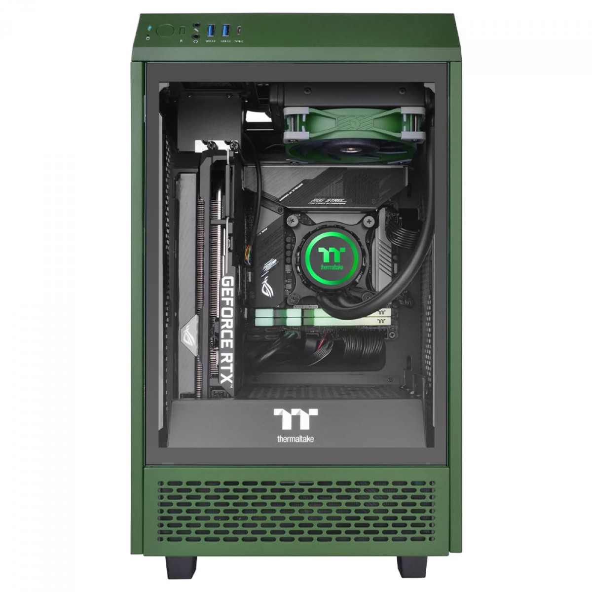 Cooler Para Gabinete Thermaltake Toughfan 12 Racing Green, 120mm, PWM, Verde, CL-F117-PL12RG-A
