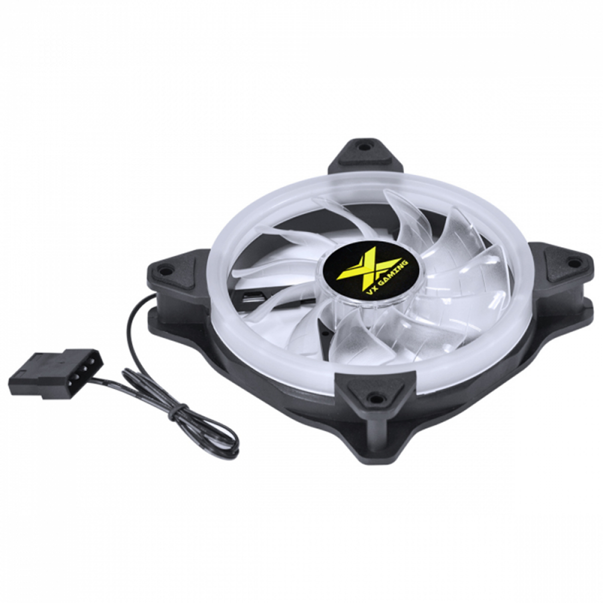 Cooler Para Gabinete Vinik VX Gaming V.RING, Led Branco, 120mm, VRINGW