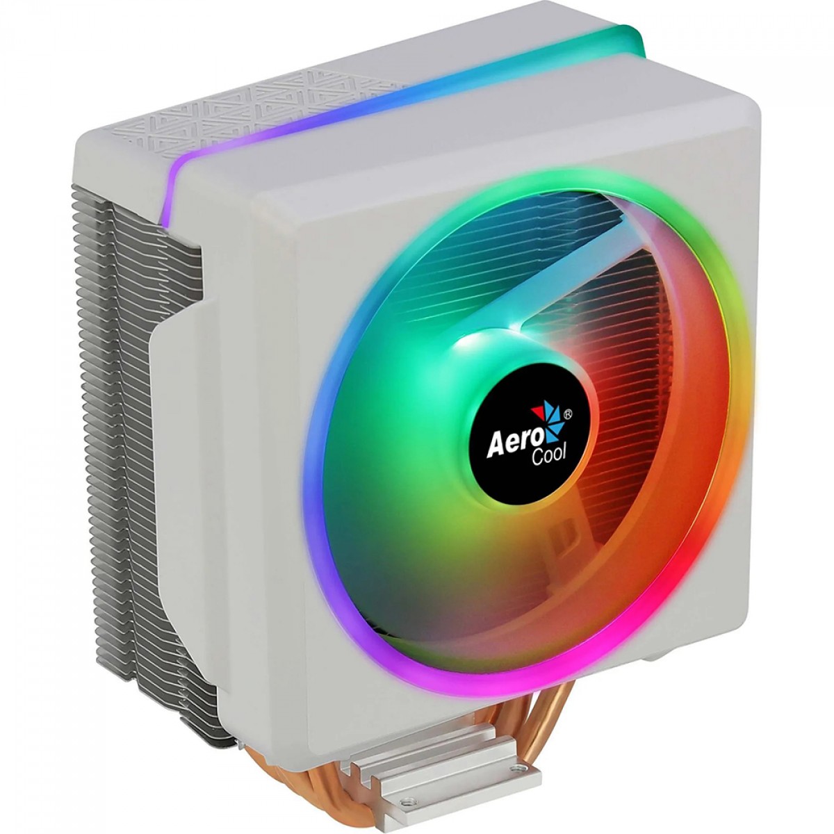 Cooler para Processador Aerocool Cylon 4F, ARGB, White, 120mm, Intel-AMD