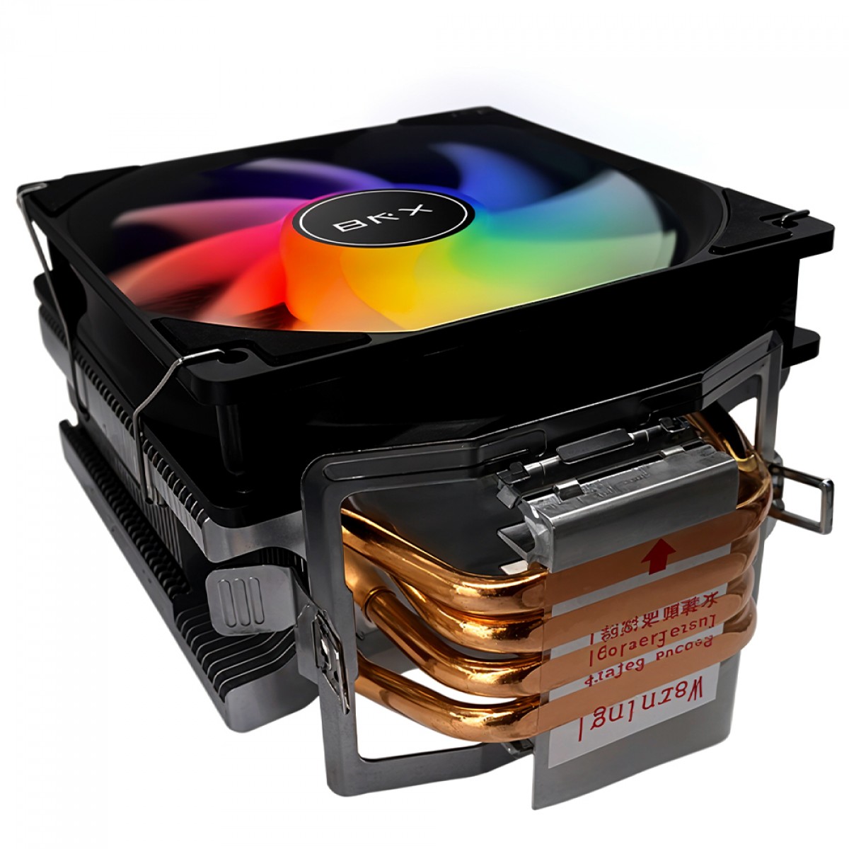 Cooler Para Processador BRX Bifrost CAF102, RGB, 120mm, Intel-AMD, Preto