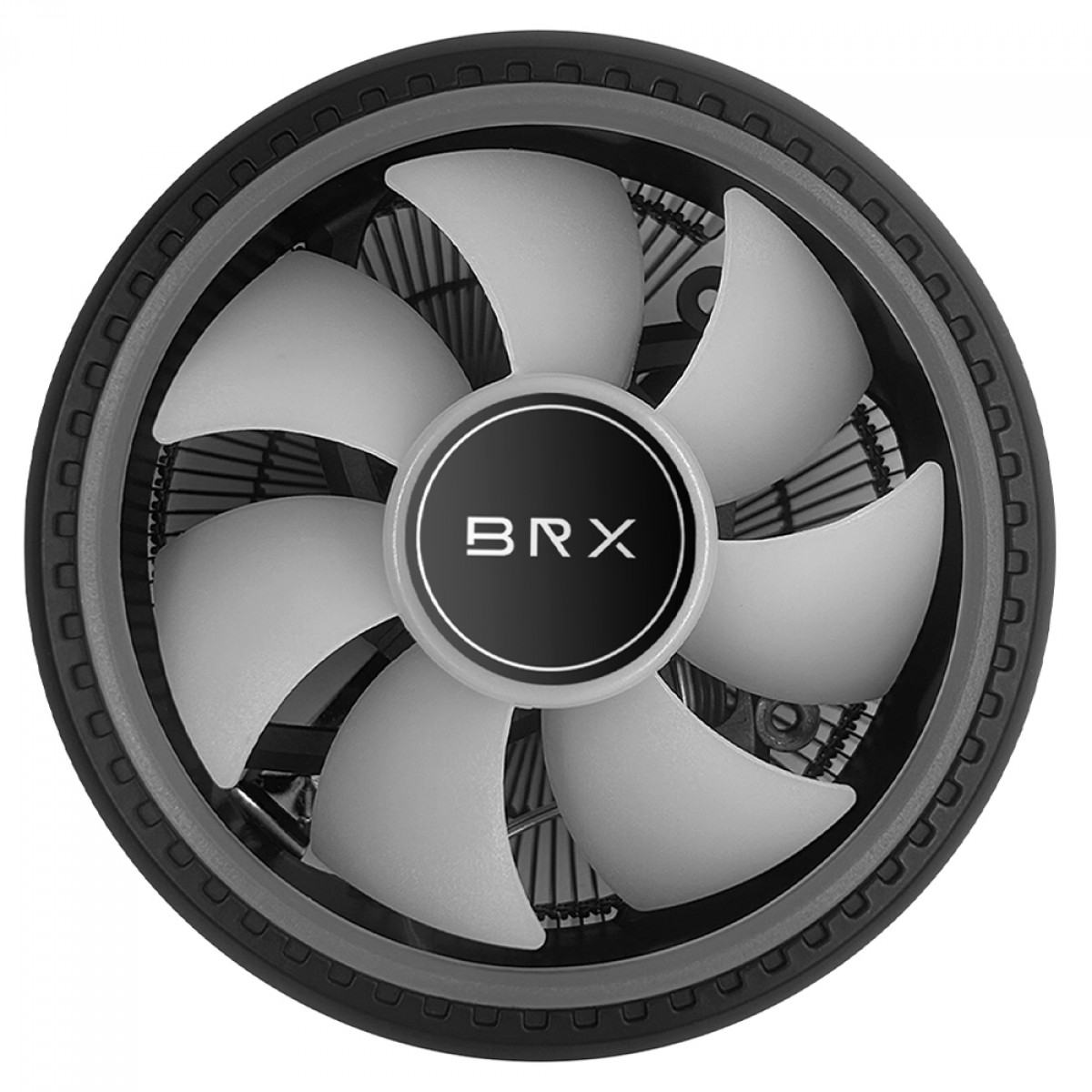 Cooler Para Processador BRX Glow Ice CAF103, RGB, 90mm, Intel-AMD, Preto