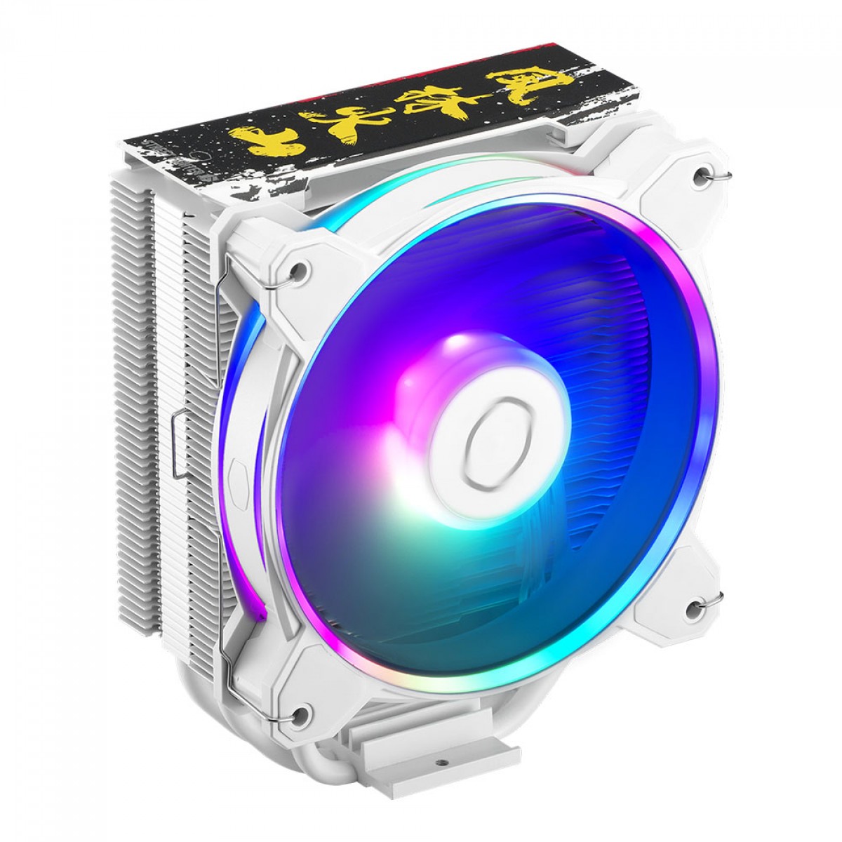 Cooler Para Processador Cooler Master Hyper 212 Halo SF6 Ryu White, 120mm, Intel-AMD, ARGB, RR-S4WW-20PA-RY