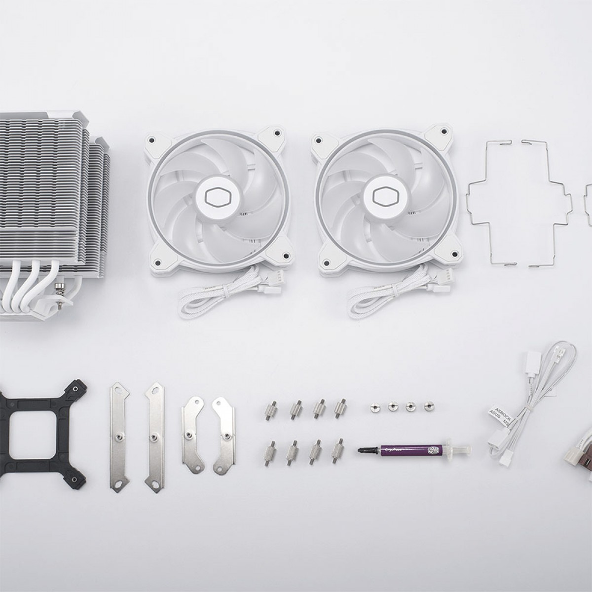 Cooler Para Processador Cooler Master Hyper 622 Halo White, ARGB, 120mm, Intel-AMD, RR-D6WW-20PA-R1