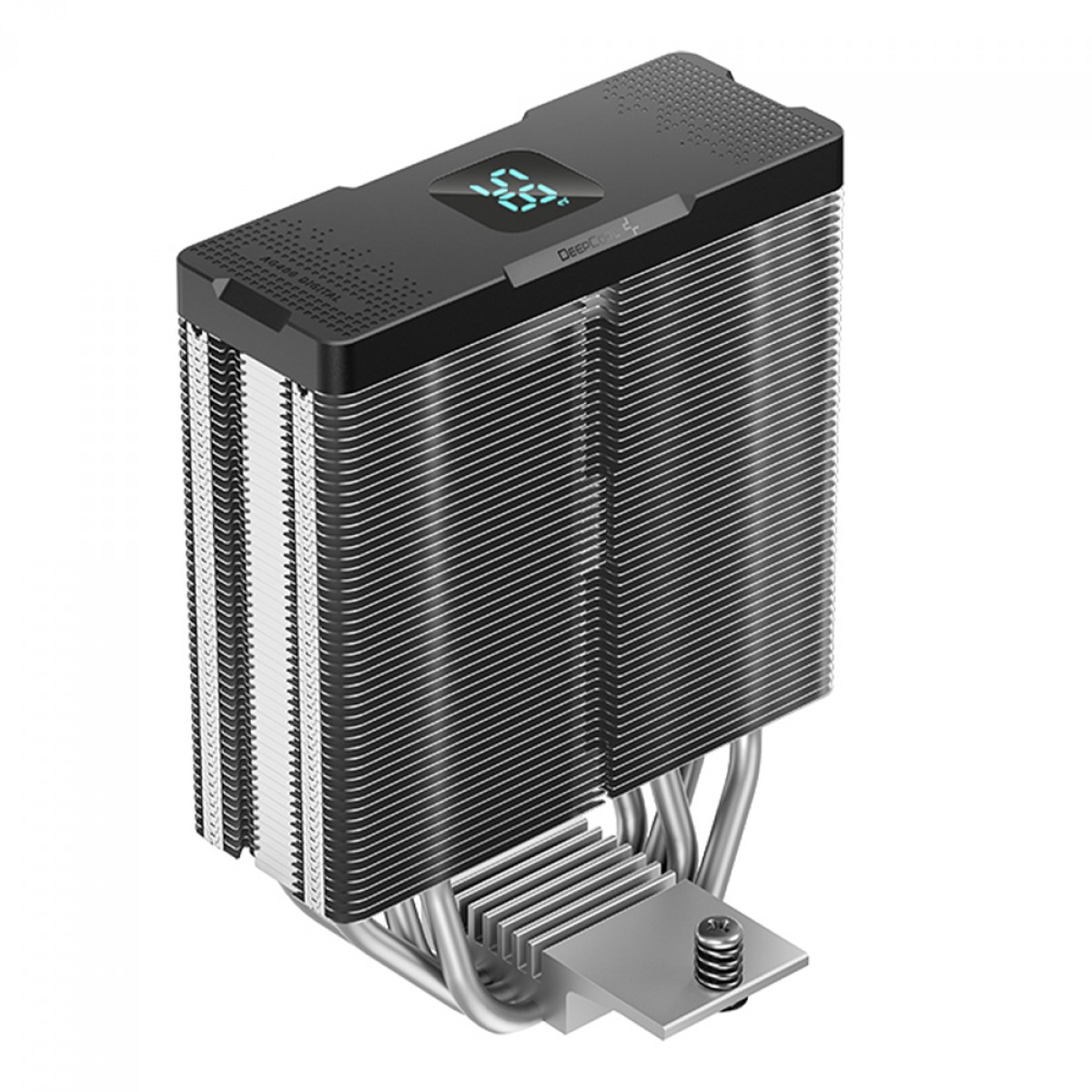 Cooler para Processador DeepCool AG400 Digital, 120mm, Intel-AMD, Black, R-AG400-BKNDMN-G-1