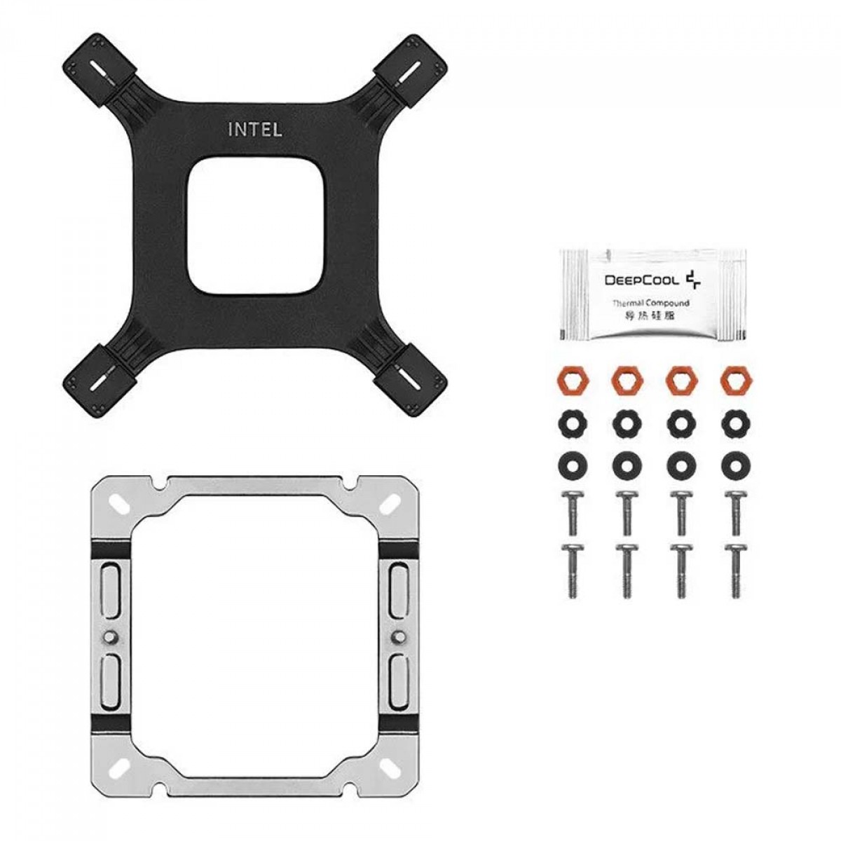 Cooler para Processador DeepCool AG400 DIGITAL PLUS WH, ARGB, 120mm, Intel-AMD, White, R-AG400-WHADMN-G-1
