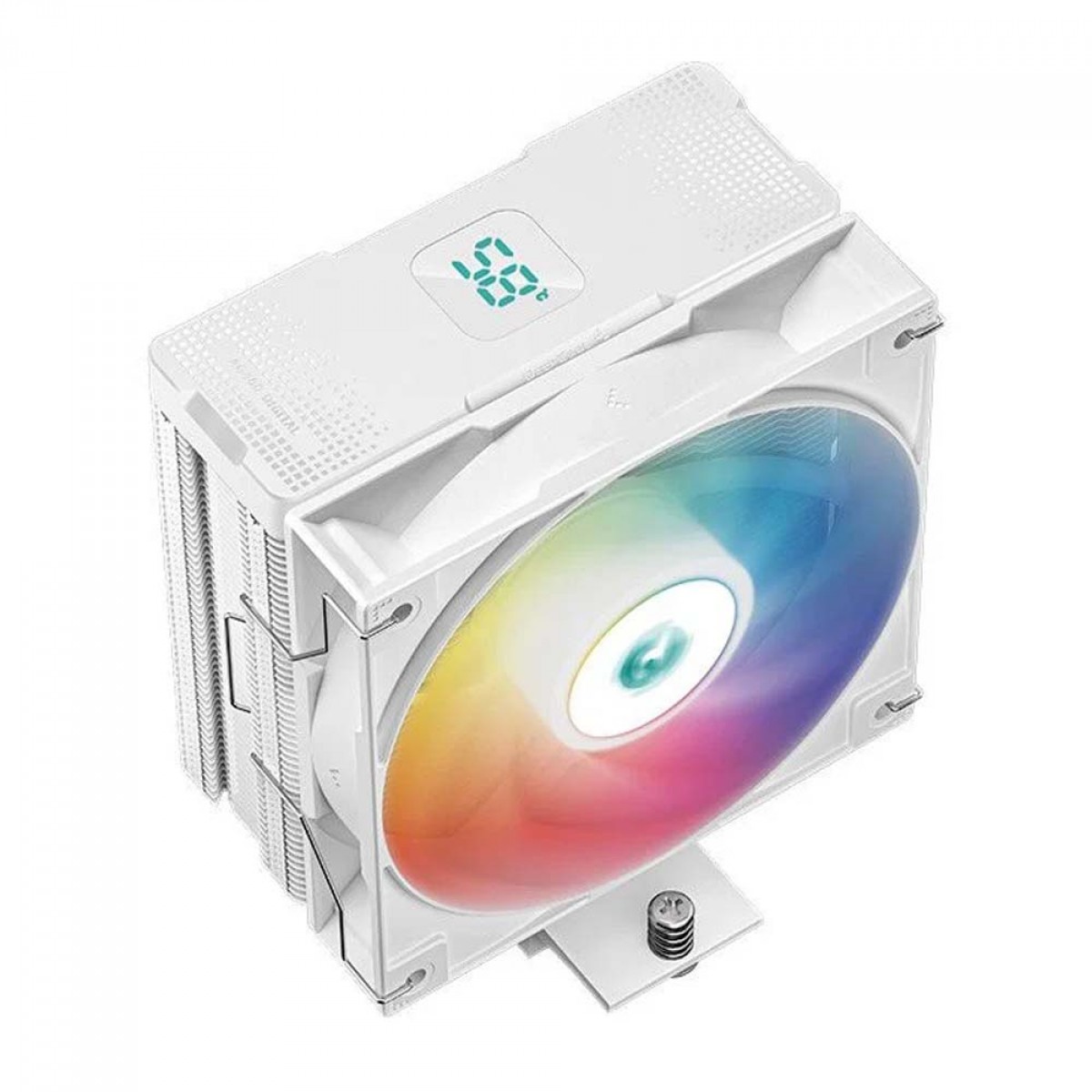 Cooler para Processador DeepCool AG400 DIGITAL PLUS WH, ARGB, 120mm, Intel-AMD, White, R-AG400-WHADMN-G-1