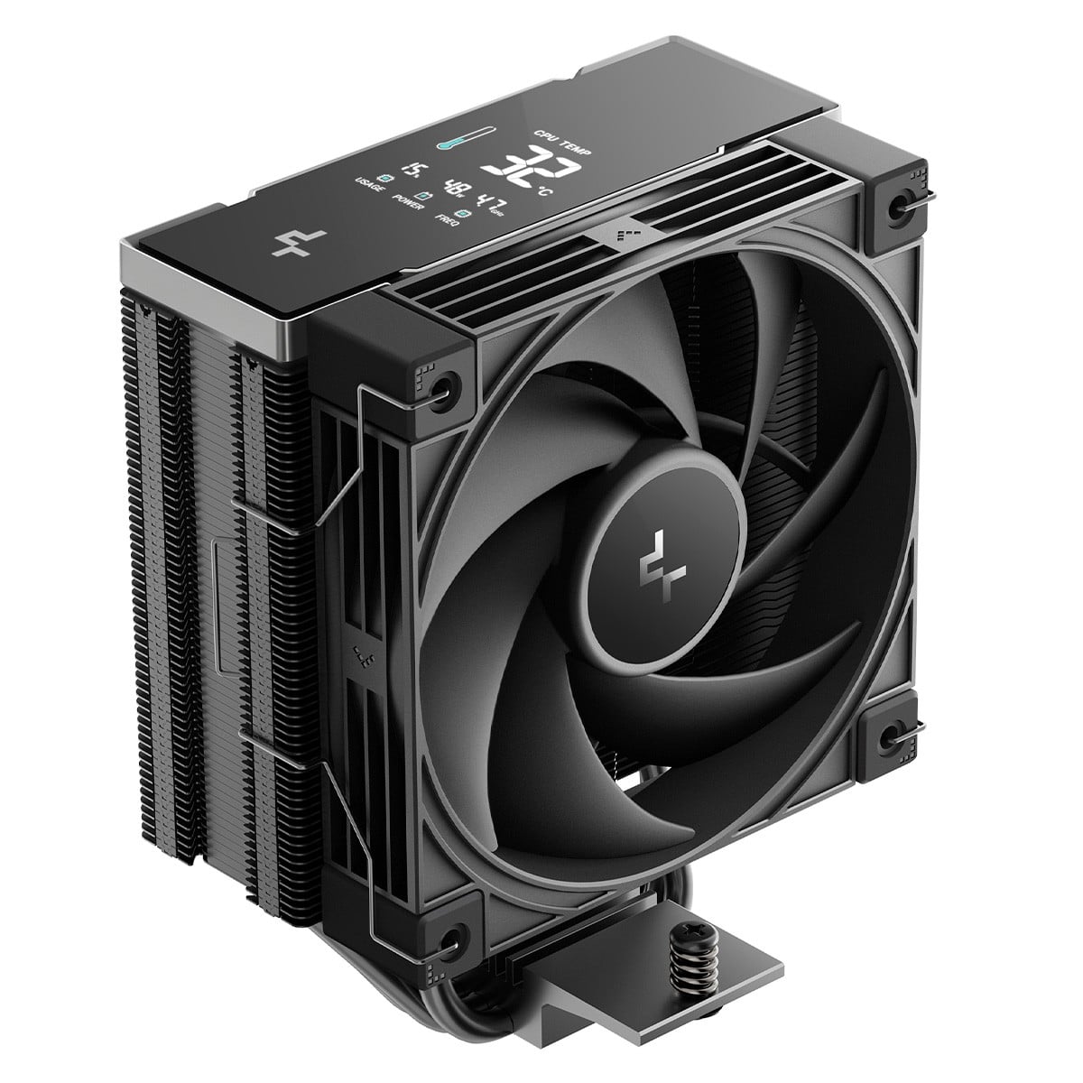 Cooler Para Processador DeepCool AK400 G2 Digital Nyx, Display LCD, 120mm, PWM, Intel-AMD, Preto, R-AK400G2-BKNNMN-GJD-1