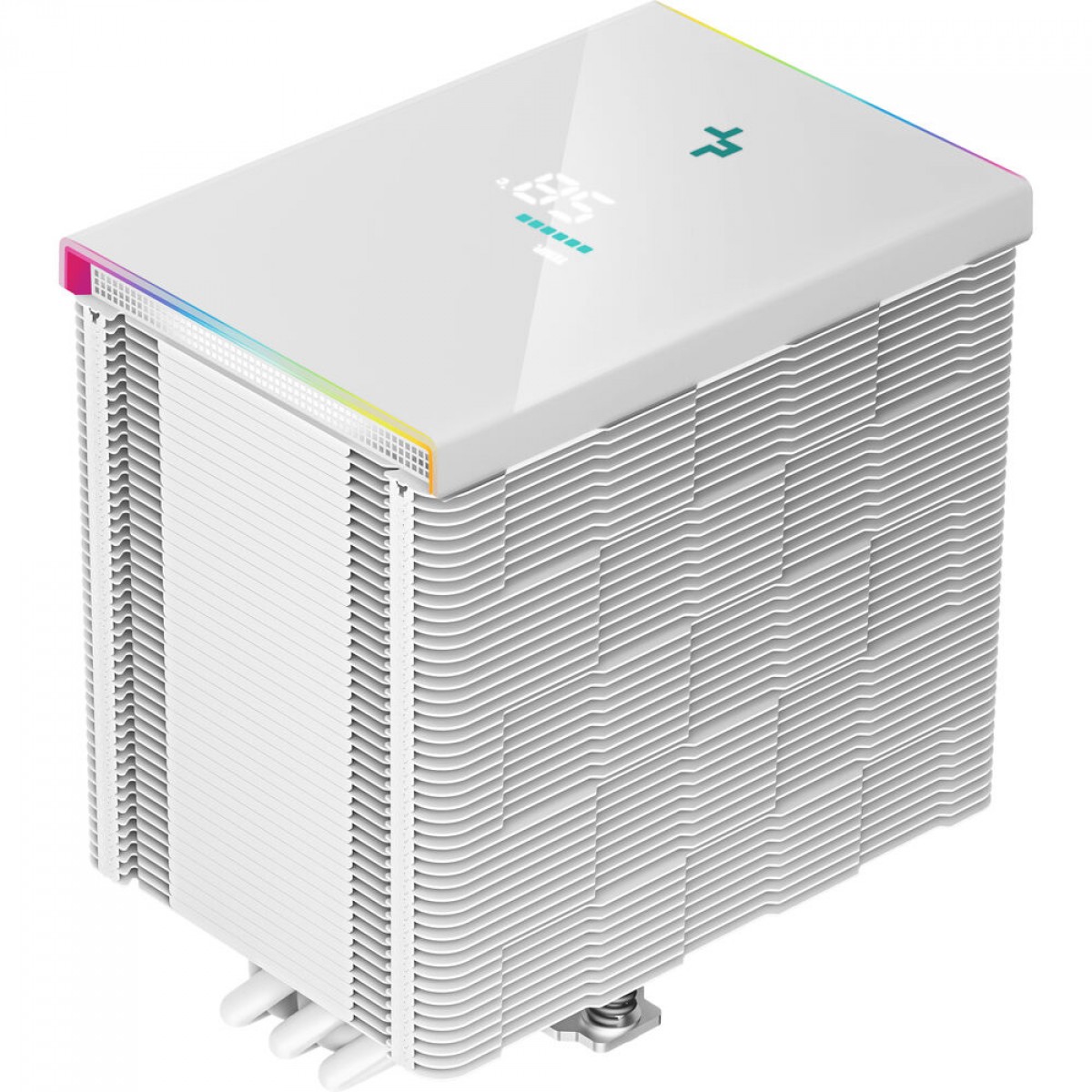 Cooler para Processador DeepCool AK500 DIGITAL WL, ARGB, 120mm, Intel-AMD, White, R-AK500-WHADMN-G