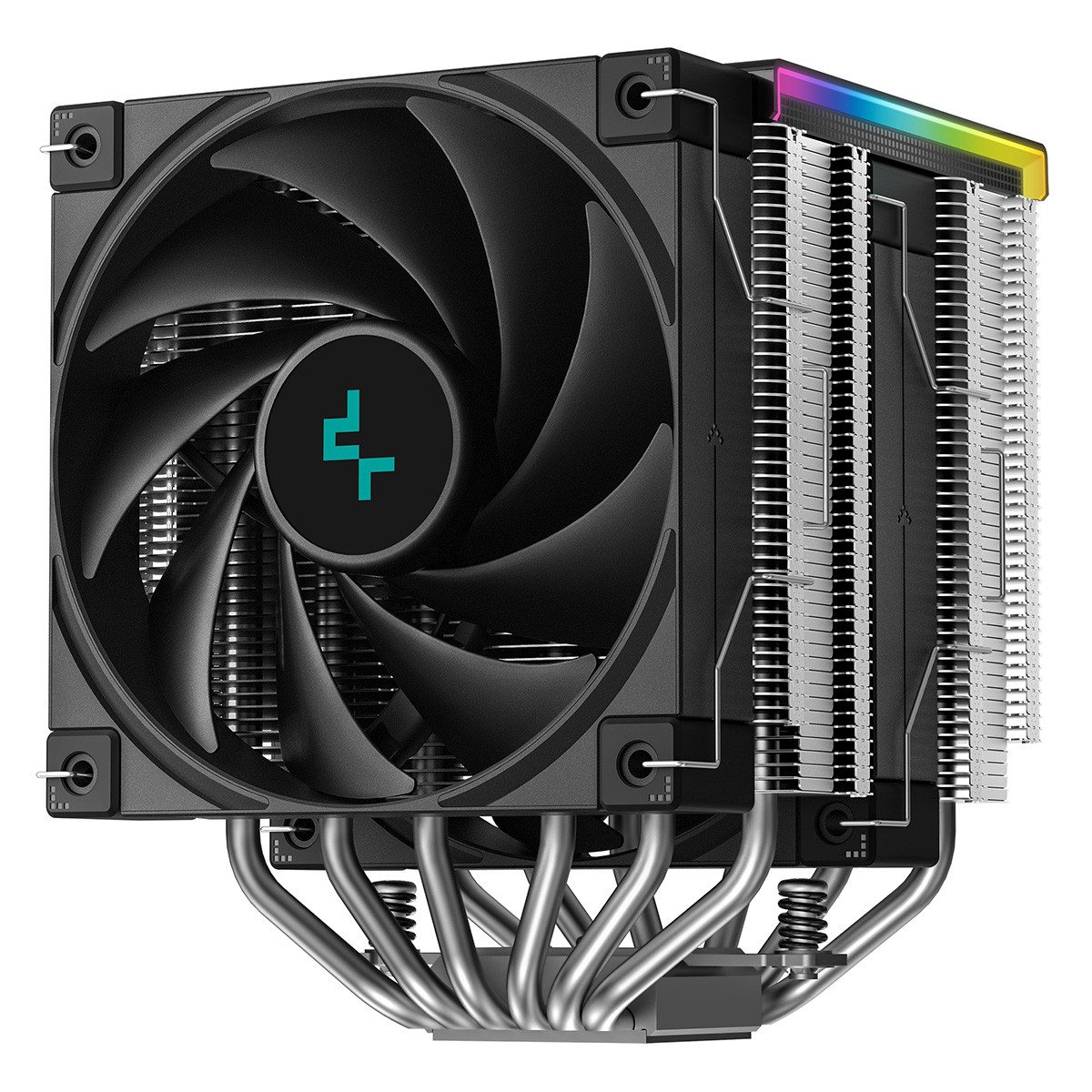 Cooler Para Processador DeepCool AK620 Digital SE, 120mm, Intel-AMD, ARGB, Display LCD, Preto, R-AK620-BKADMN-GJD