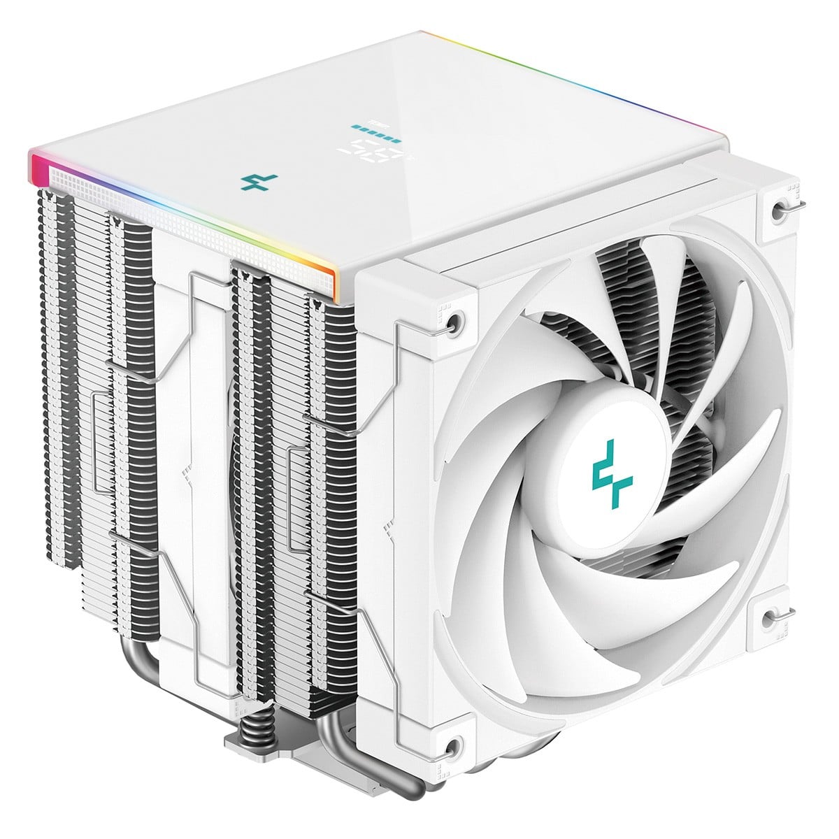 Cooler Para Processador DeepCool AK620 Digital SE, ARGB, Display LCD, Intel-AMD, Branco, R-AK620-WHADMN-GJD