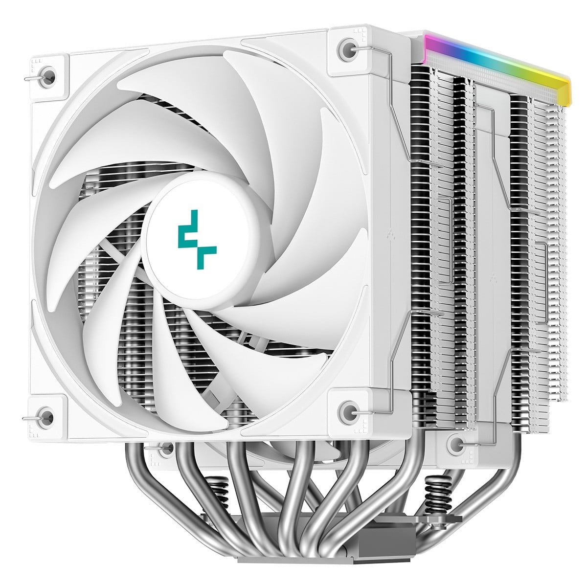 Cooler Para Processador DeepCool AK620 Digital SE, ARGB, Display LCD, Intel-AMD, Branco, R-AK620-WHADMN-GJD