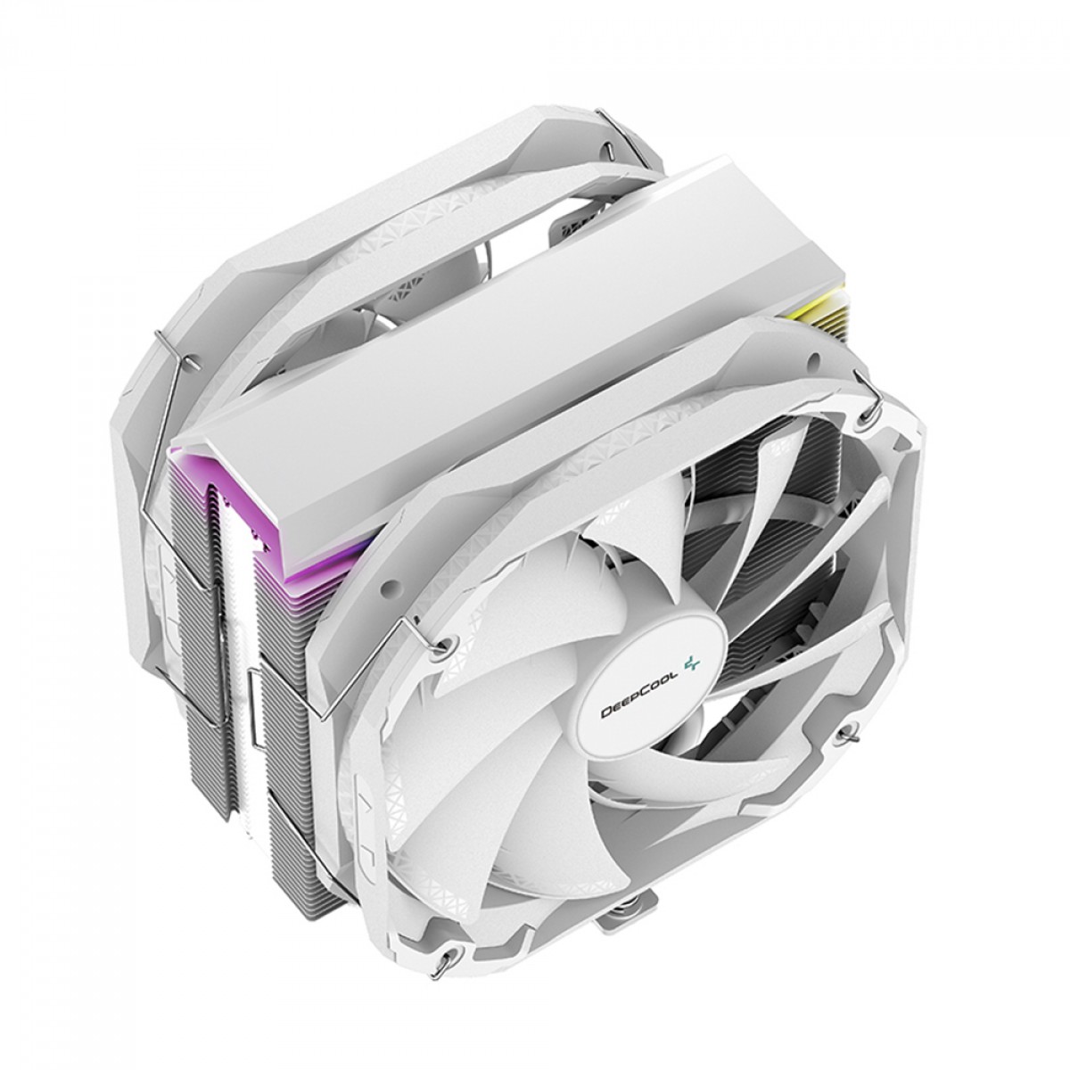 Cooler Para Processador DeepCool AS500 PLUS WH, 140mm, ARGB, Intel-AMD, White, R-AS500-WHNLMP-G