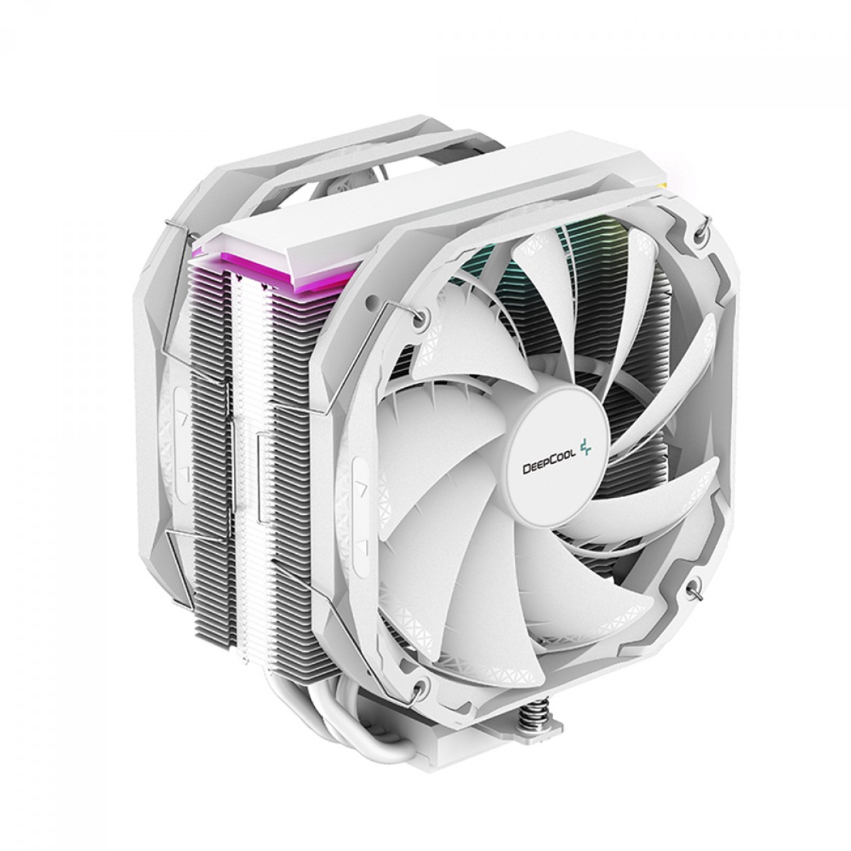 Cooler Para Processador DeepCool AS500 PLUS WH, 140mm, ARGB, Intel-AMD, White, R-AS500-WHNLMP-G