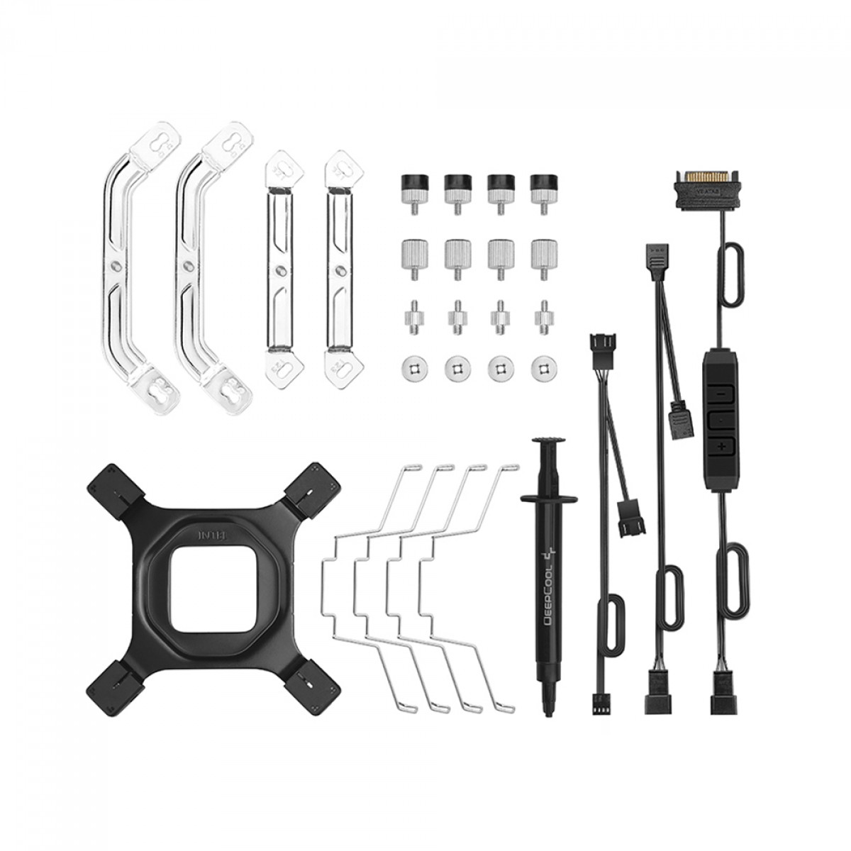 Cooler Para Processador DeepCool AS500 PLUS WH, 140mm, ARGB, Intel-AMD, White, R-AS500-WHNLMP-G