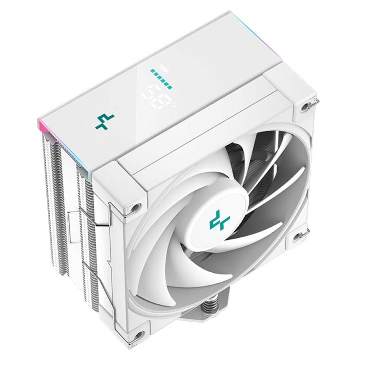 Cooler Para Processador DeepCool High Performance AK400 DIGITAL WH, 120mm, White, Intel-AMD, R-AK400-WHADMN-G